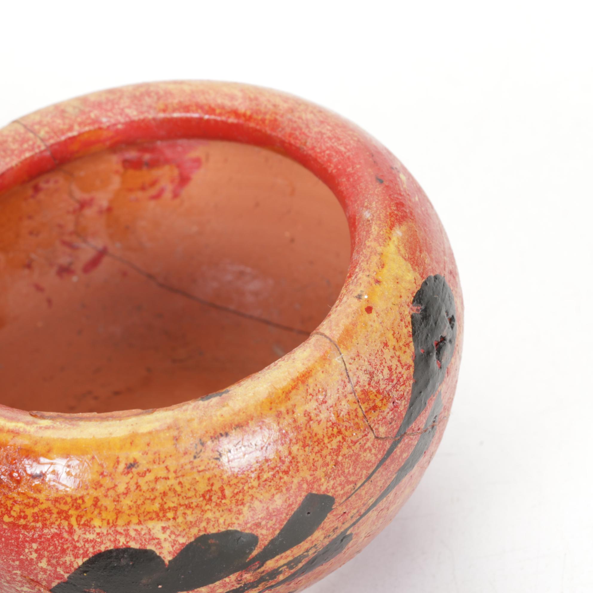 Twisted Metal Ferris Wheel with Hand-Crafted Terracotta Planters