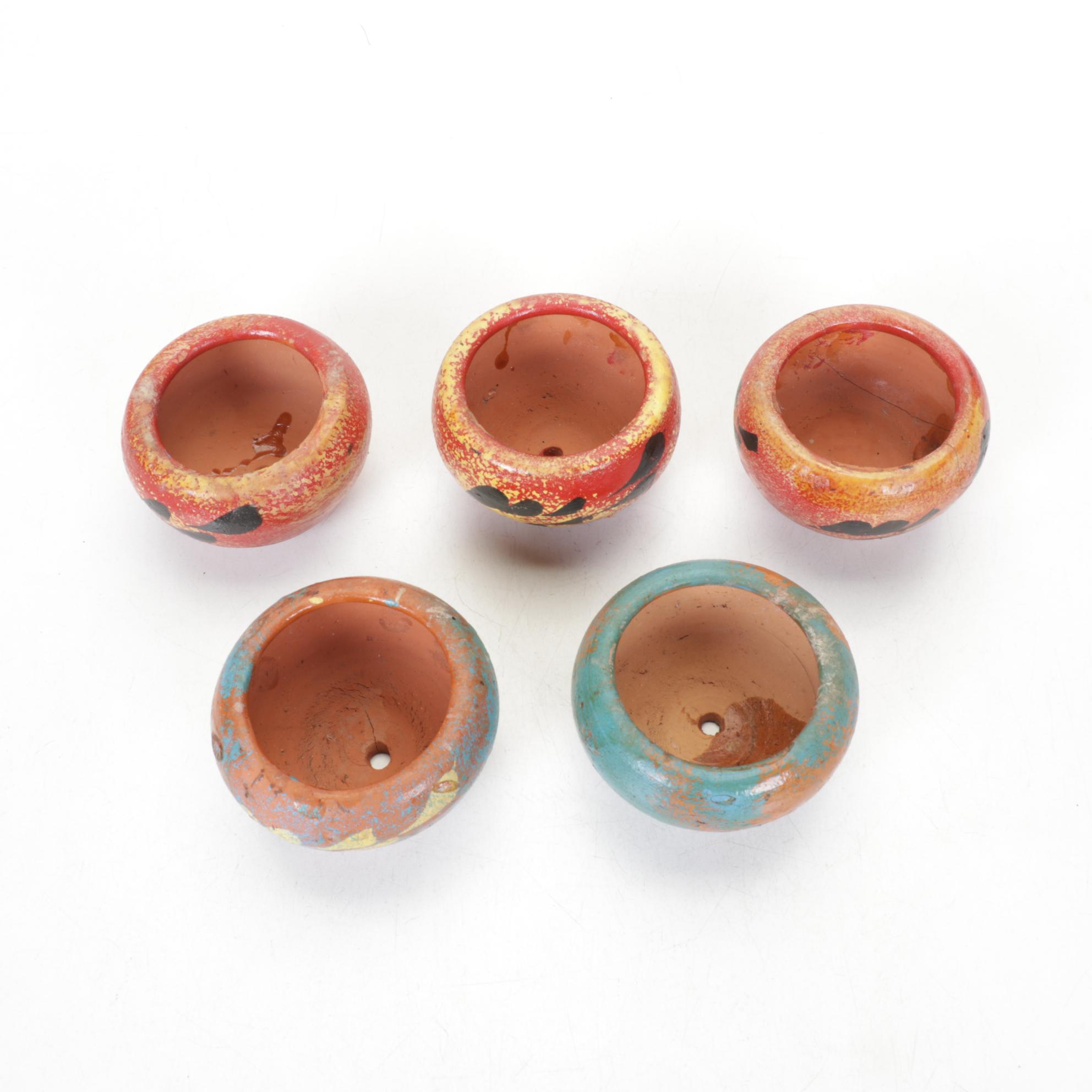 Twisted Metal Ferris Wheel with Hand-Crafted Terracotta Planters