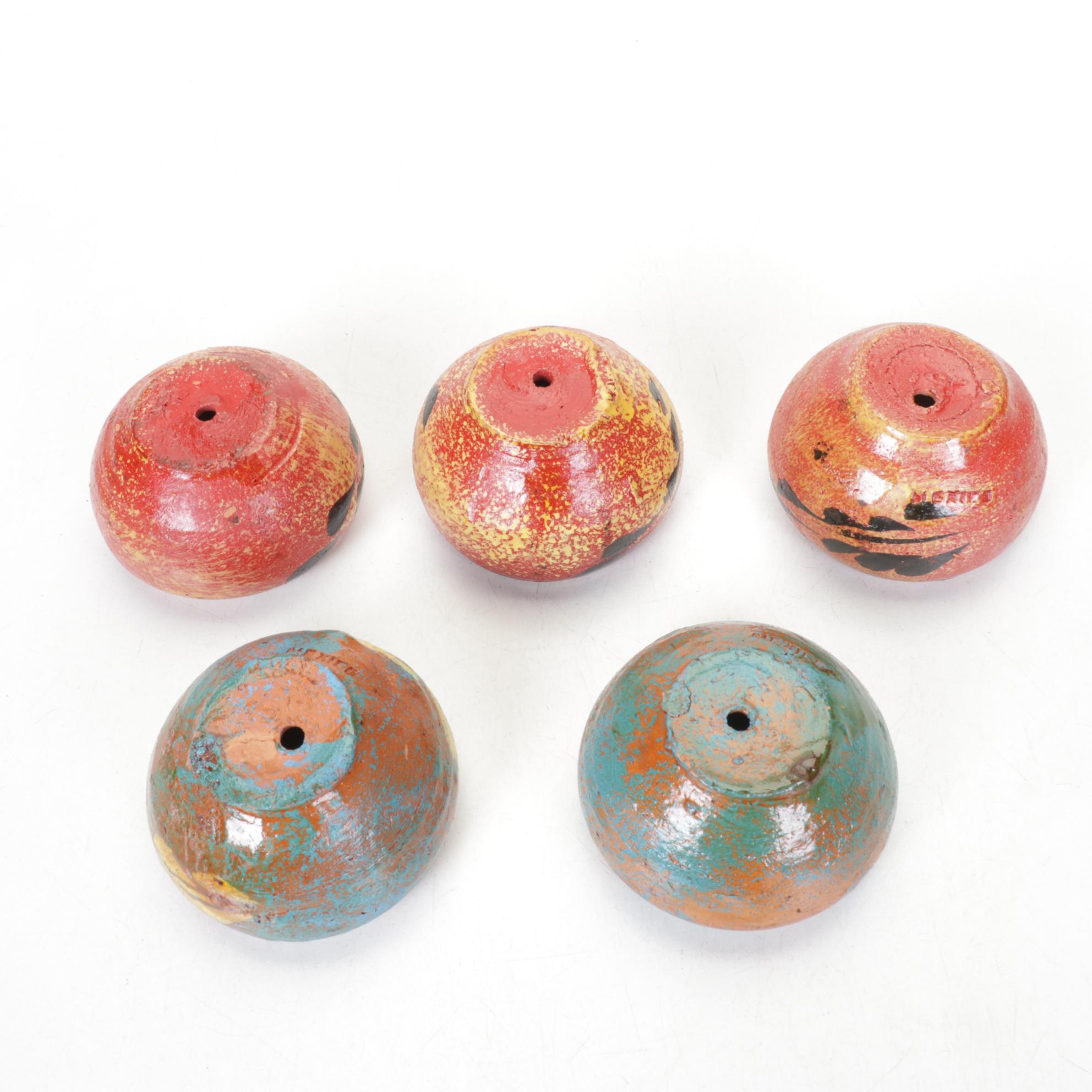 Twisted Metal Ferris Wheel with Hand-Crafted Terracotta Planters