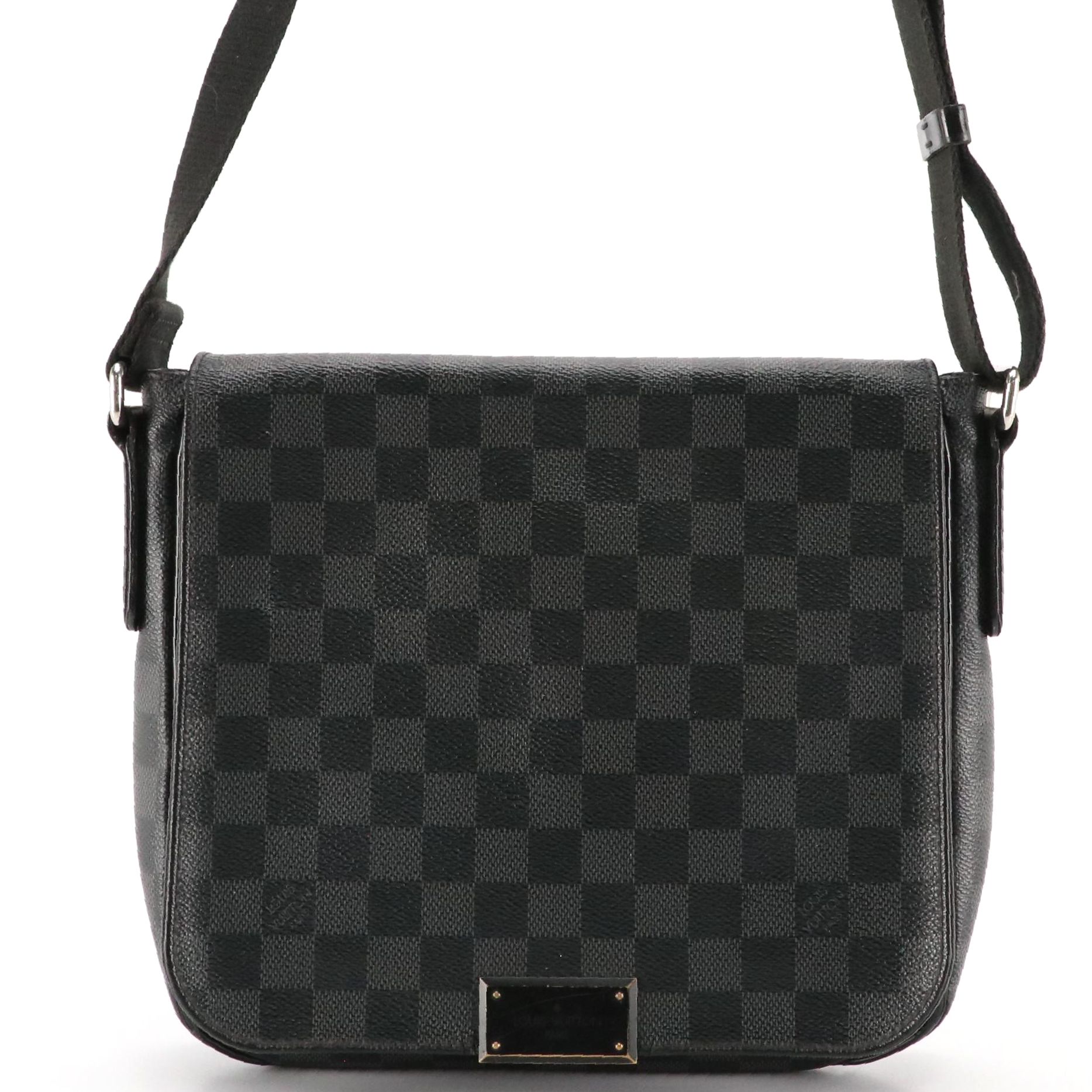 Louis Vuitton District PM Messenger Bag in Damier Graphite Coated Canvas