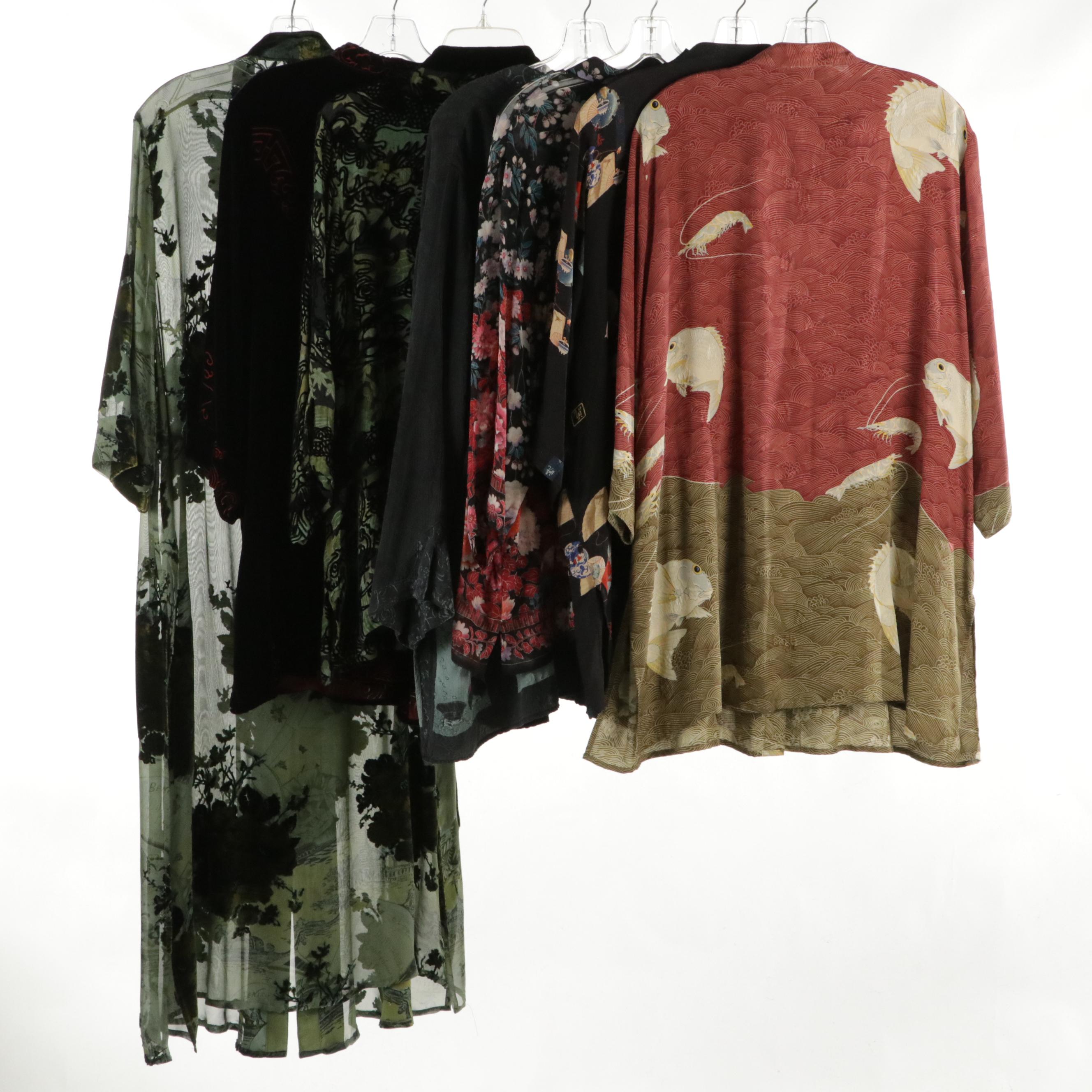 Citron of Santa Monica and Citron Collection Kimono Jackets, ECI New York Blouse