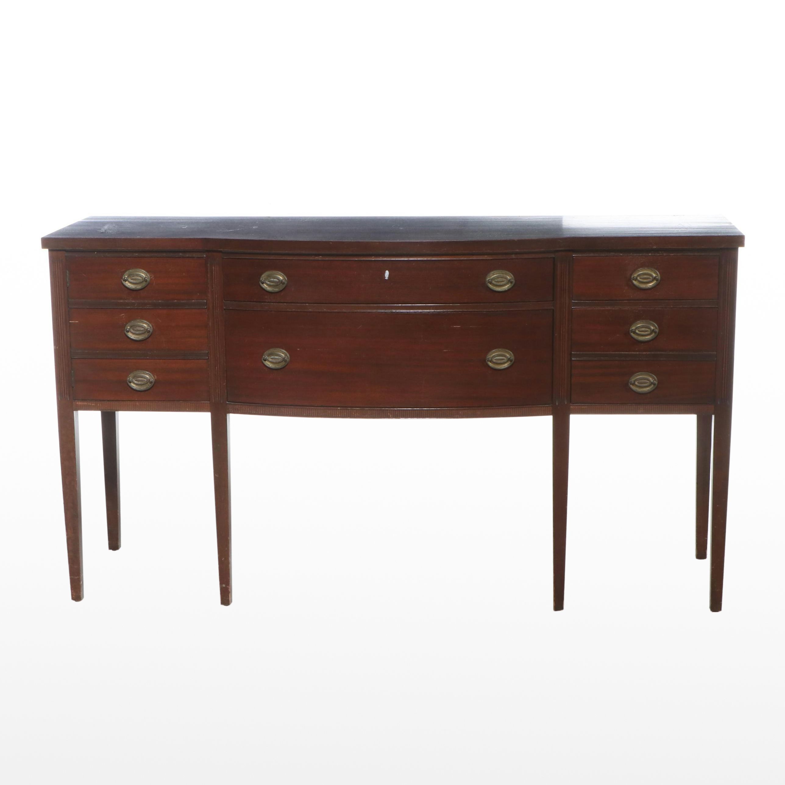 Hepplewhite Style Mahogany Sideboard, 20th Century