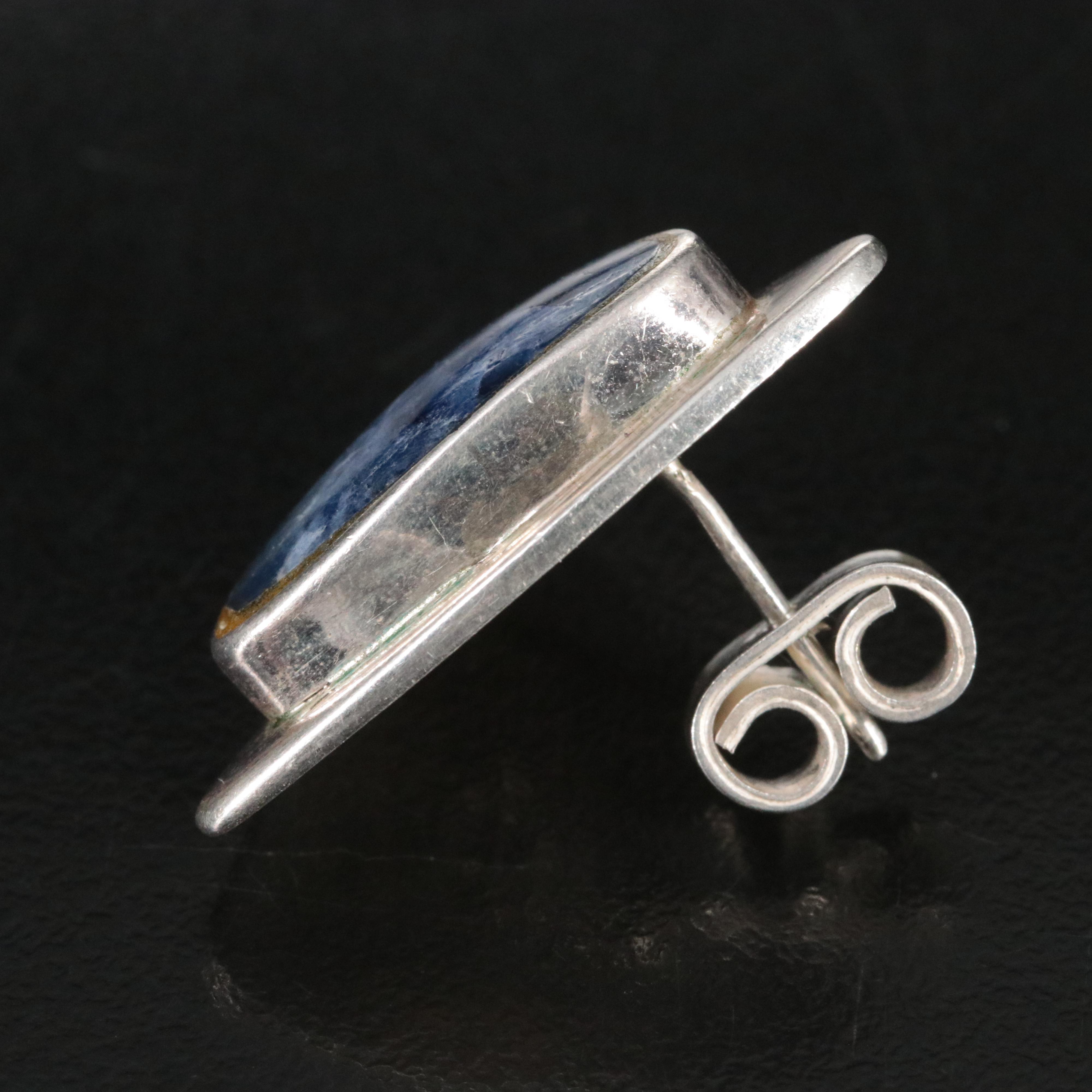 J. Comes Mexican Sterling Sodalite Earrings