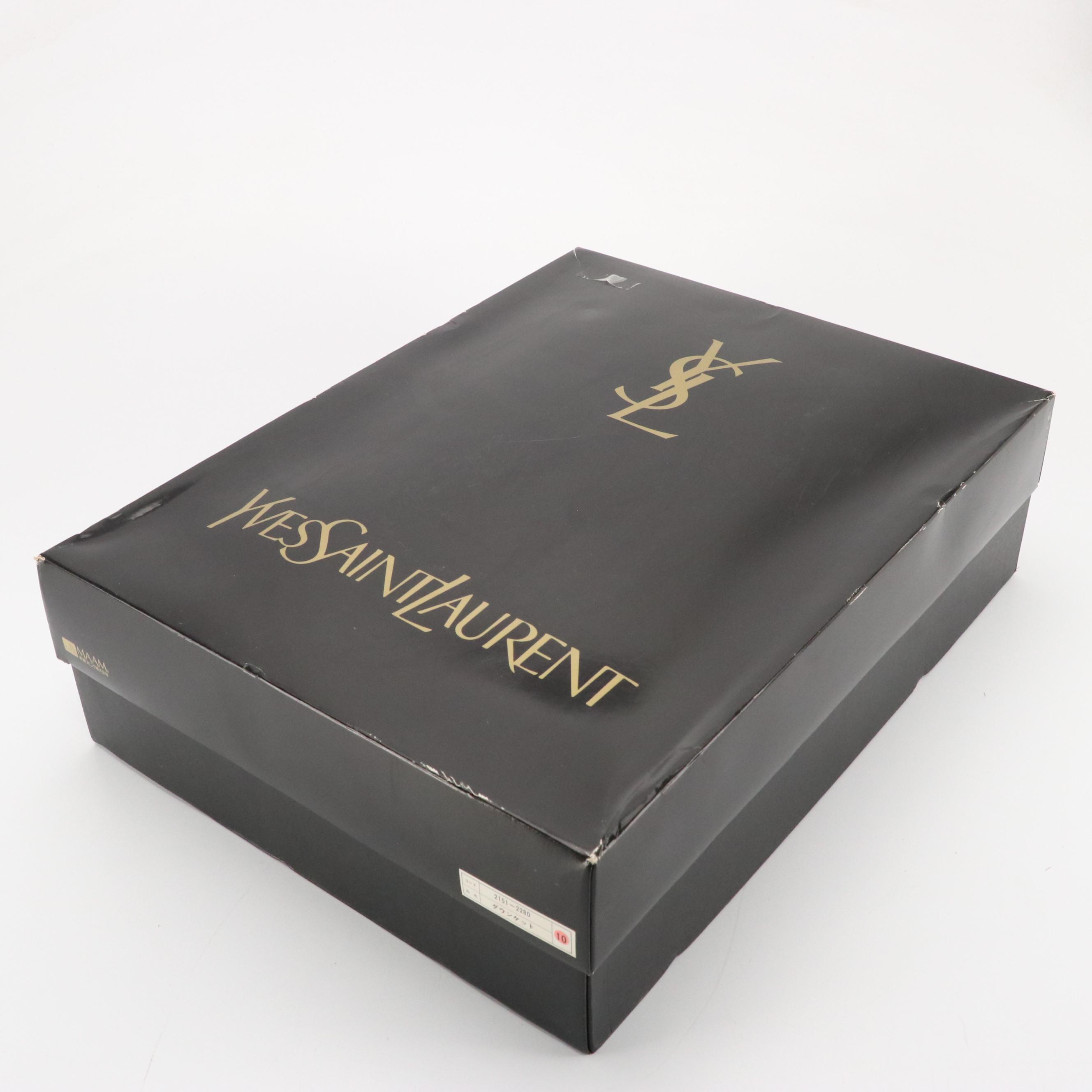 Yves Saint Laurent Pink Paisley Cotton Down Coverlet in Box