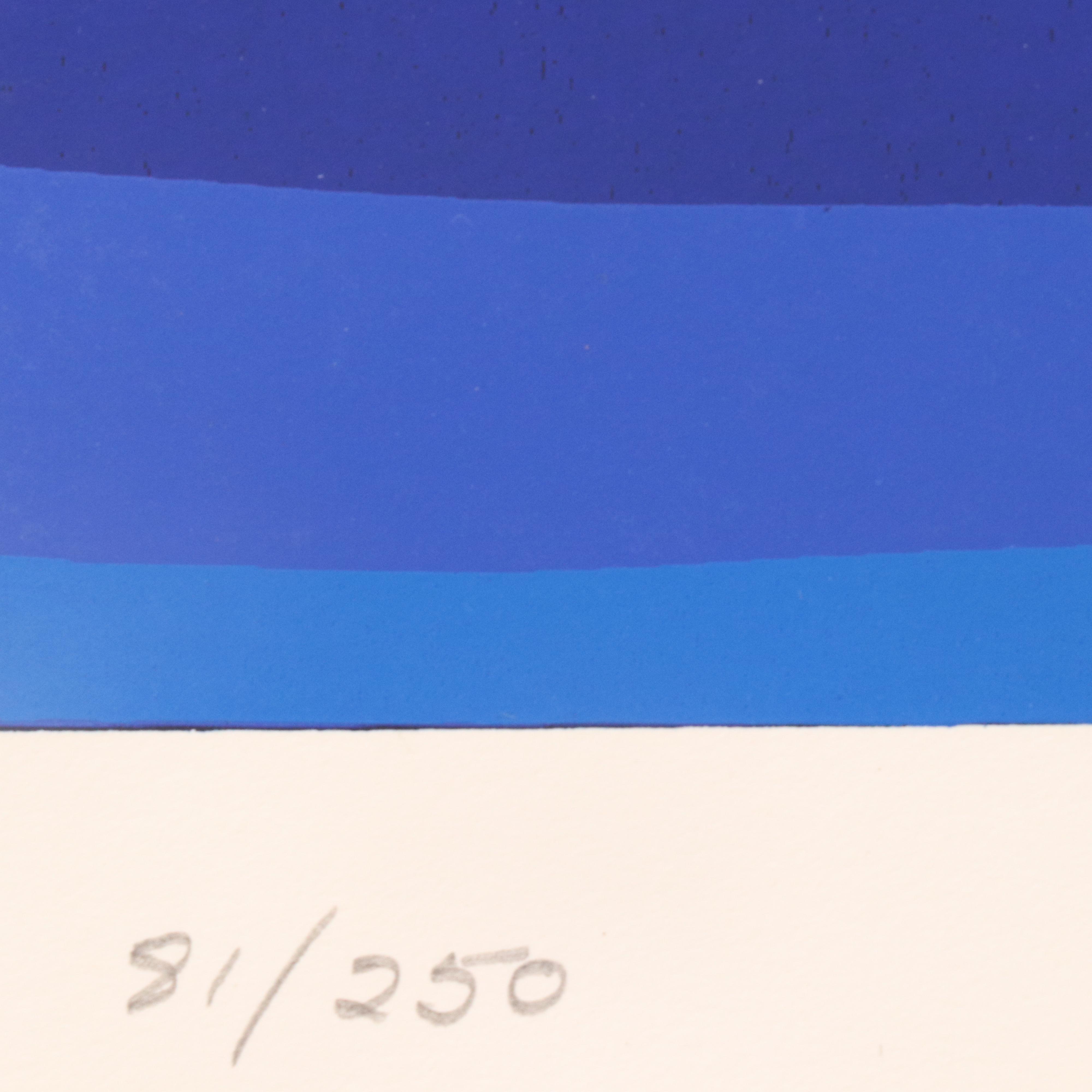 Thomas Whelan Benton Abstract Serigraph "White Cap," 1979