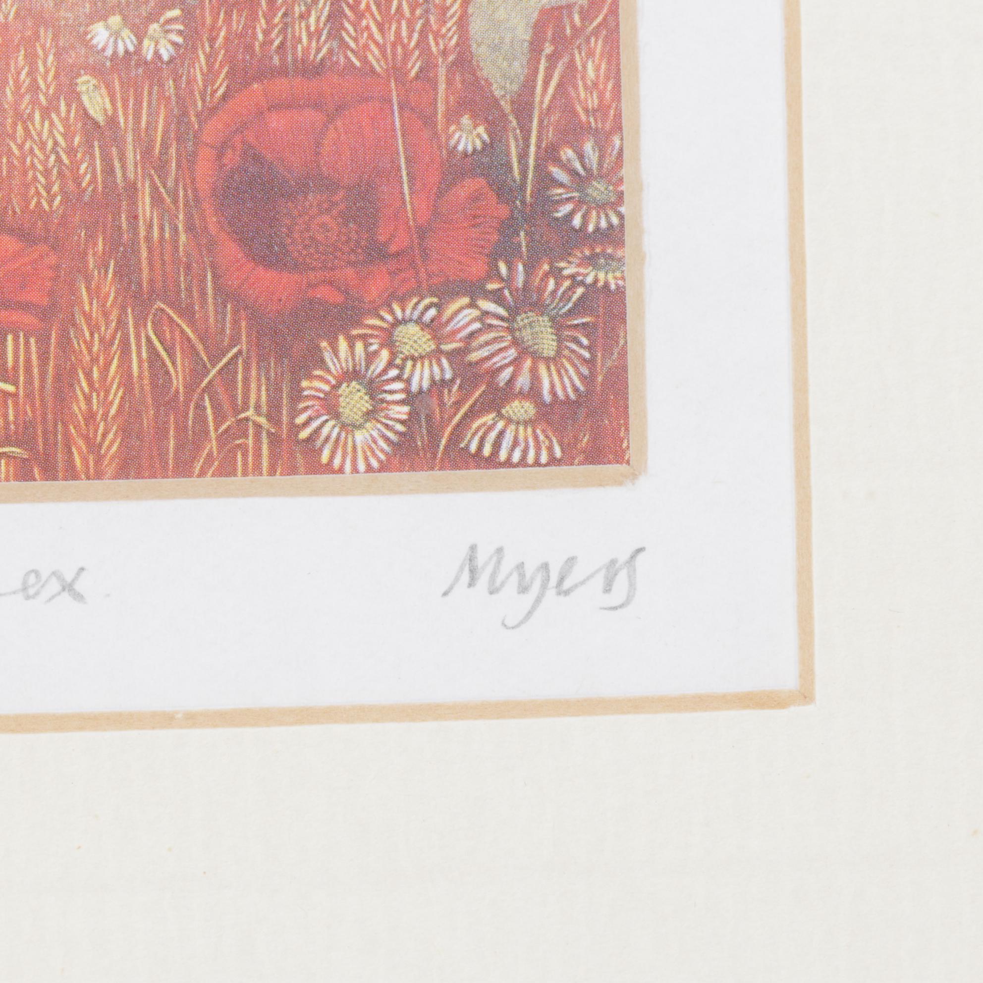 Rosemary Myers Offset Lithograph "Audley End, Essex"