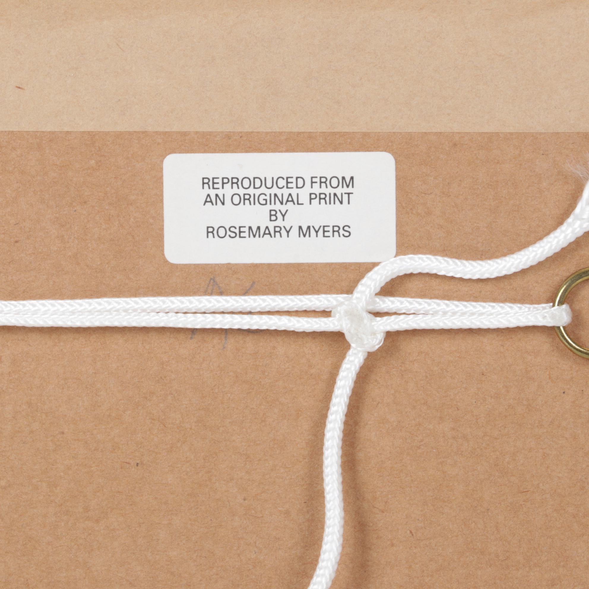 Rosemary Myers Offset Lithograph "Audley End, Essex"