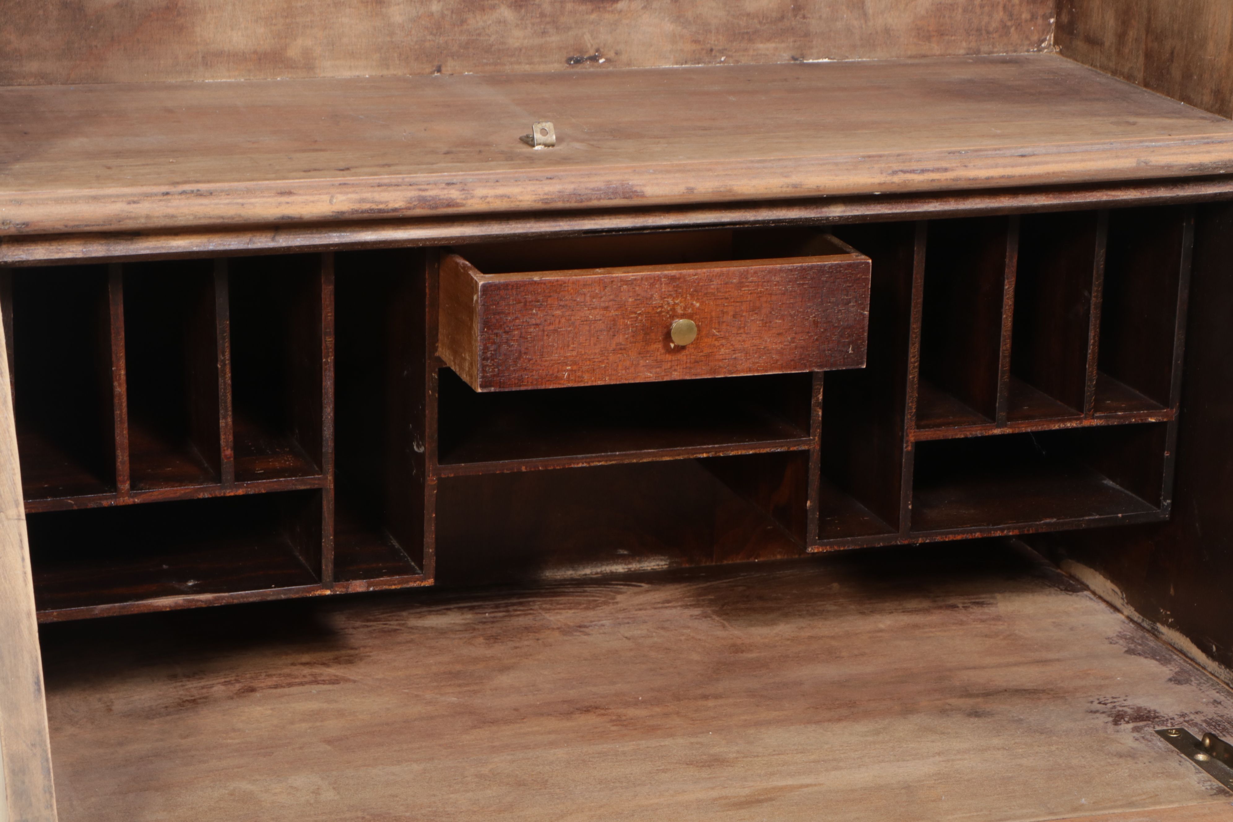 Gustavian Style Bleached Wood Secretary Desk