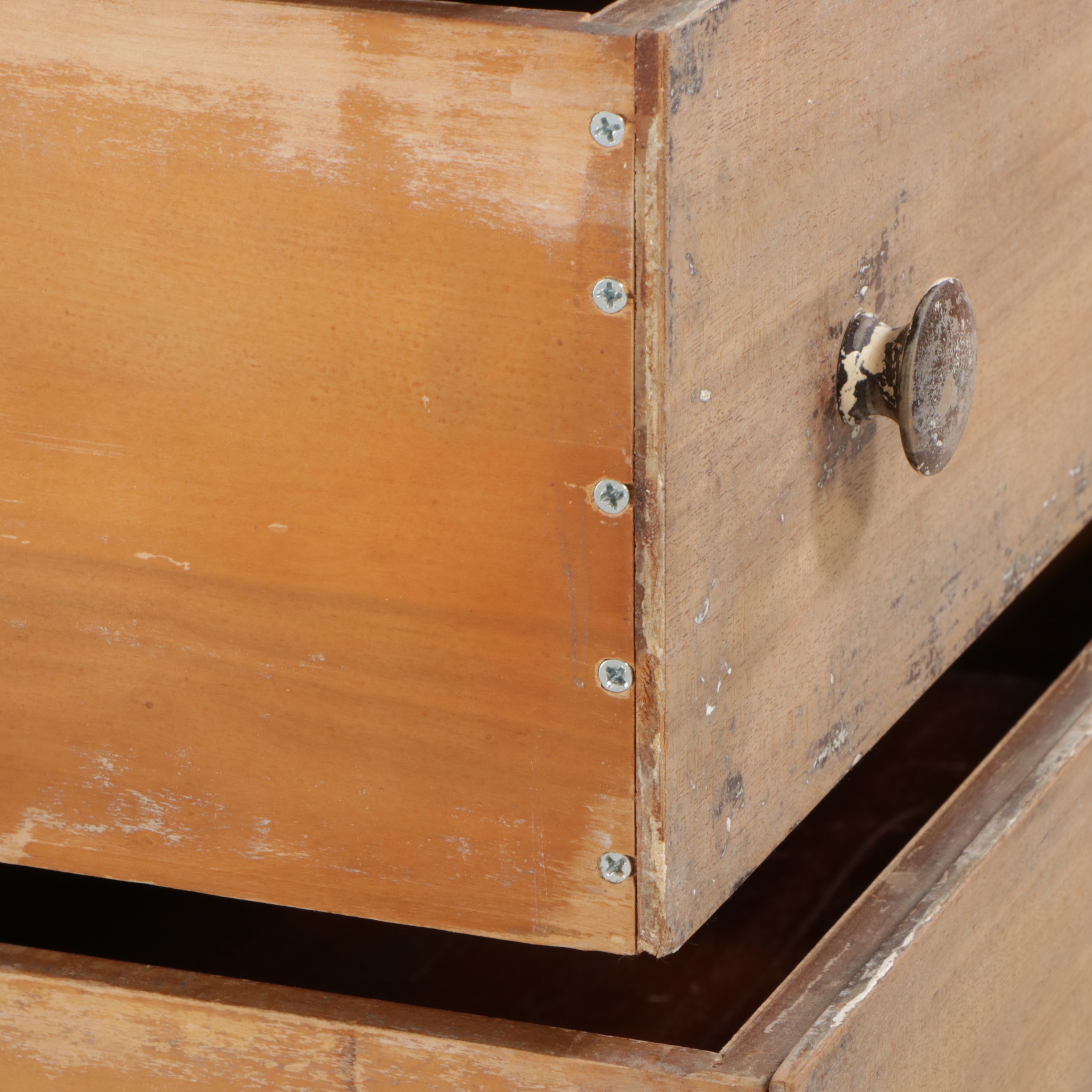 Gustavian Style Bleached Wood Secretary Desk