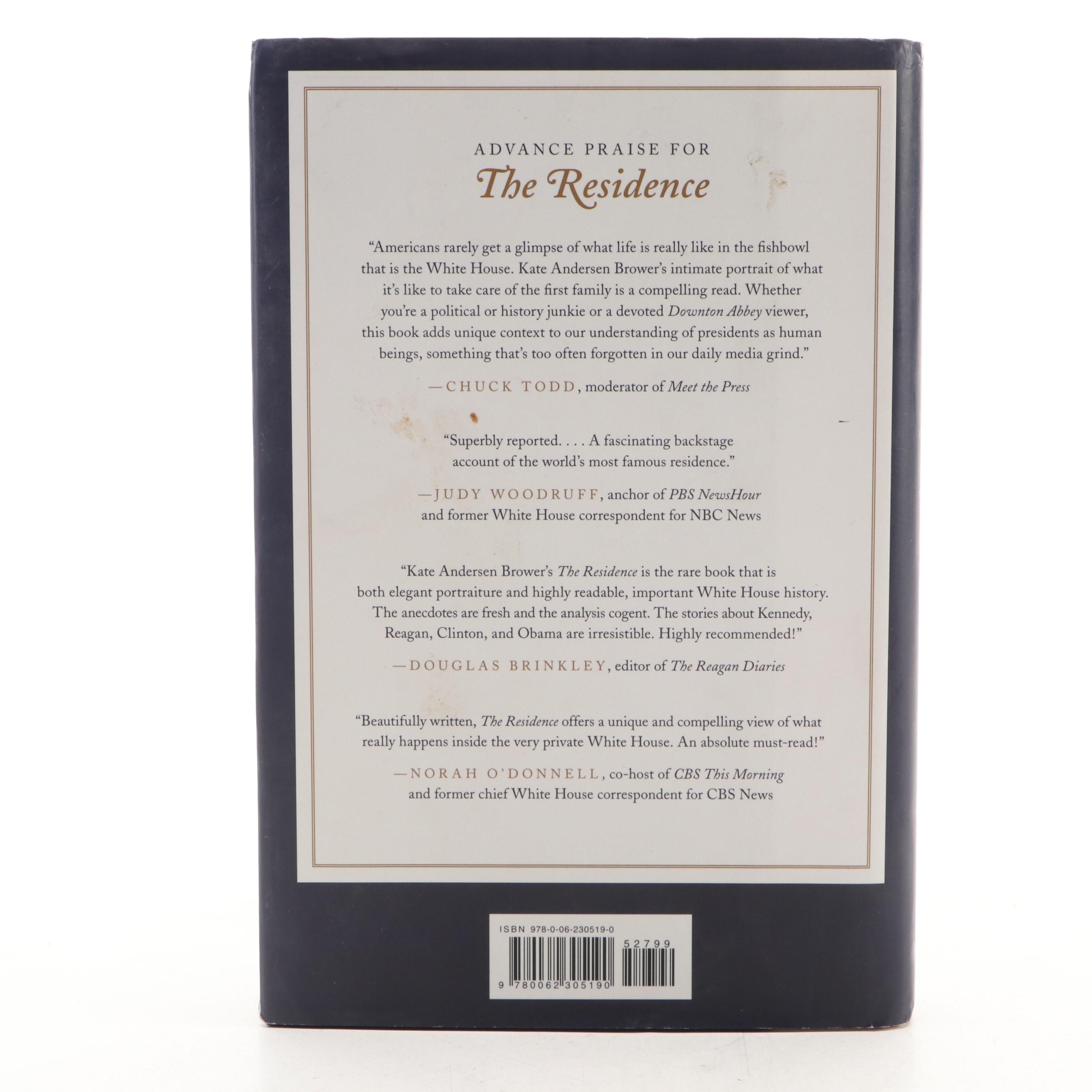 "The Residence: Inside the World of the White House" and More U.S. History Books