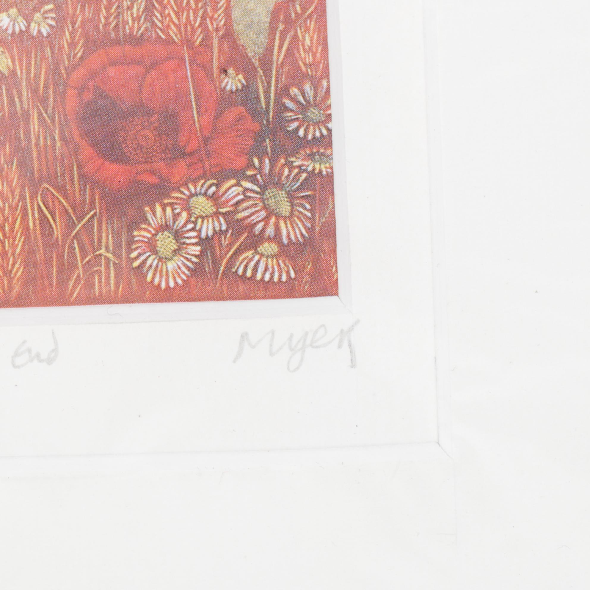 Rosemary Myers Offset Lithograph "The Gamekeeper's Lodge..."