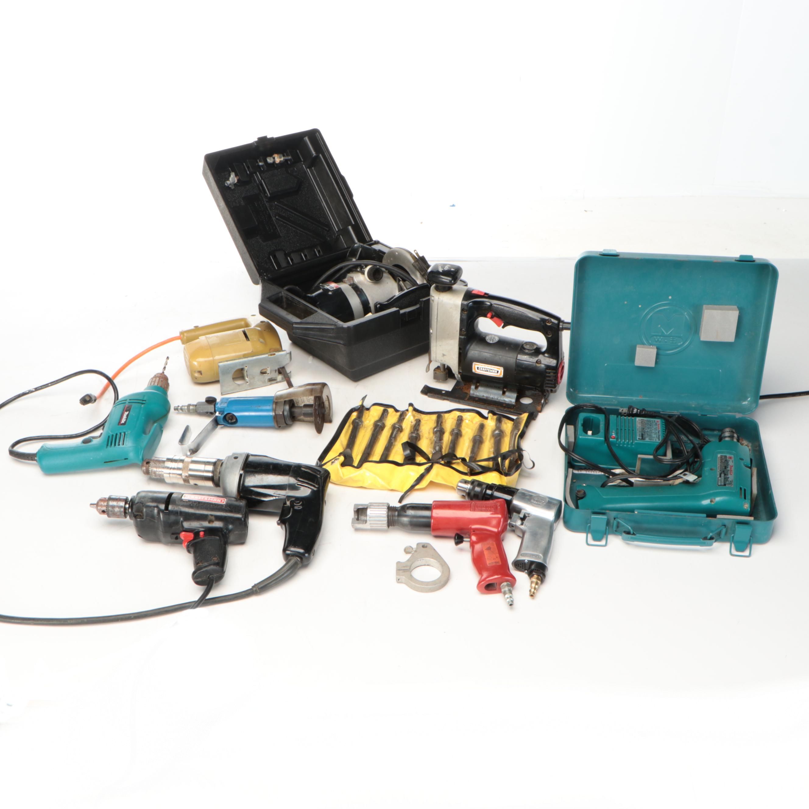 Craftsman, Black + Decker, Makita, and Other Power Tools