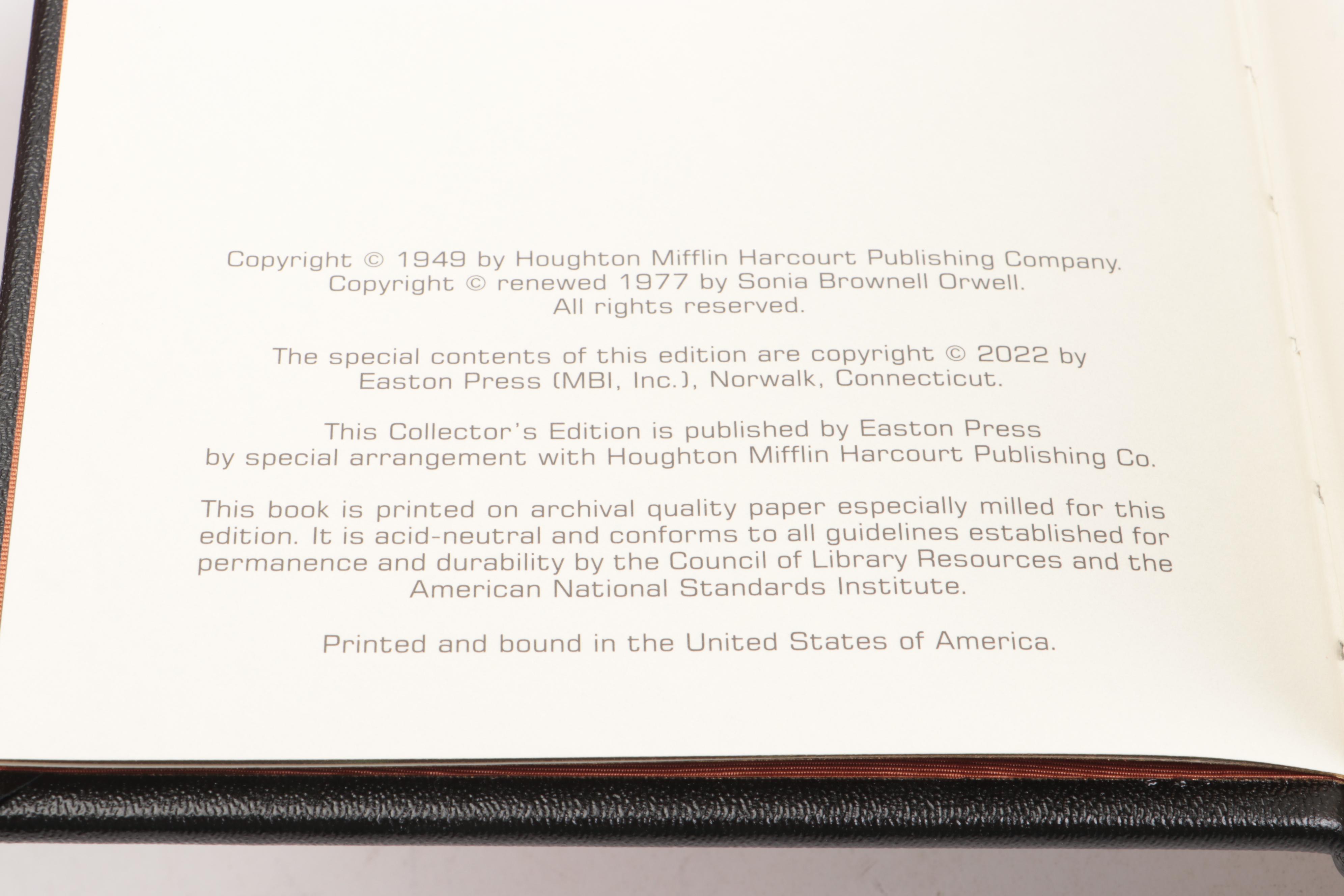 Easton Press "Fahrenheit 451," "A Clockwork Orange," and More Literary Classics