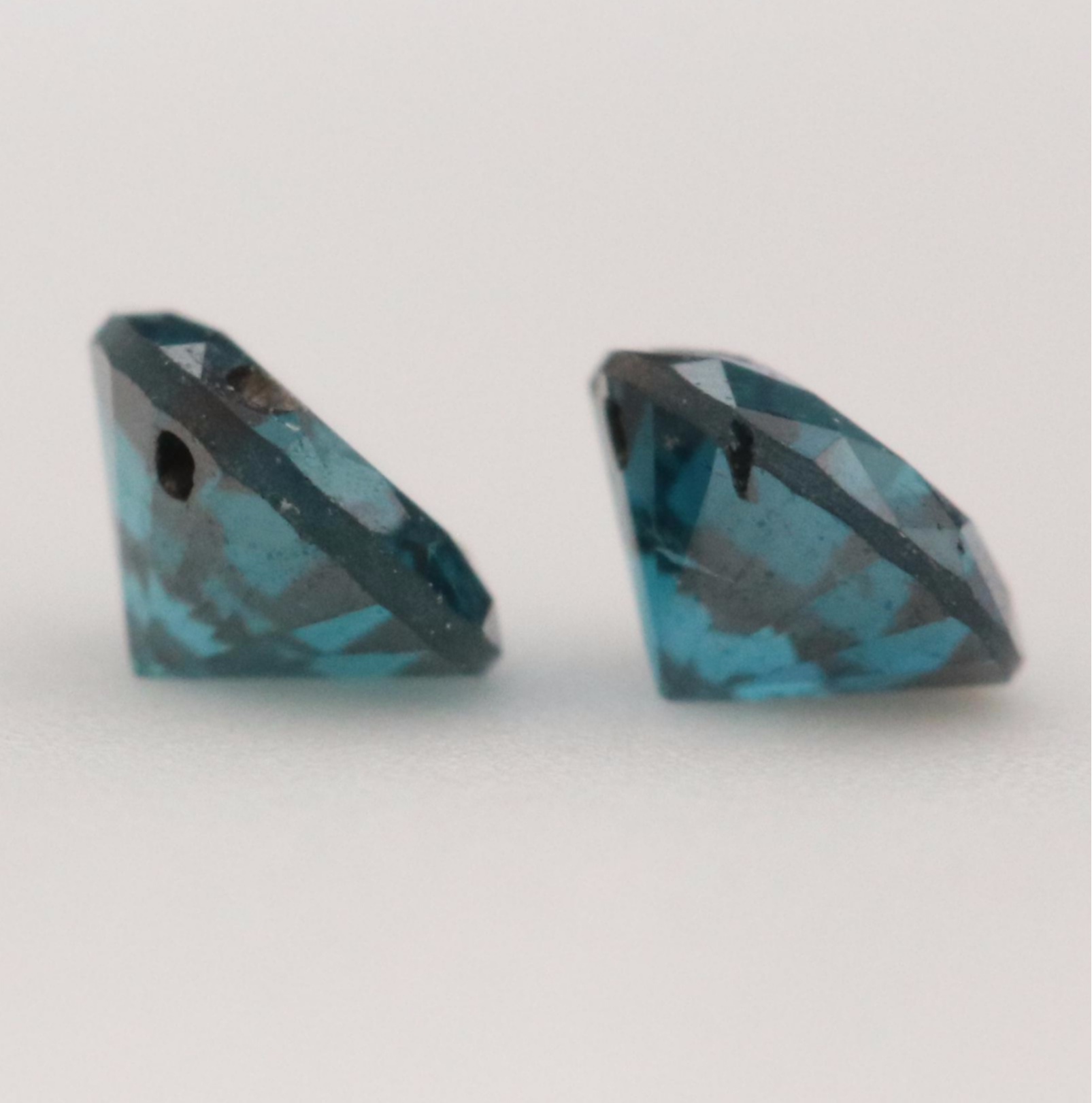 Loose 0.19 CTW Fancy Blue Diamond Pair