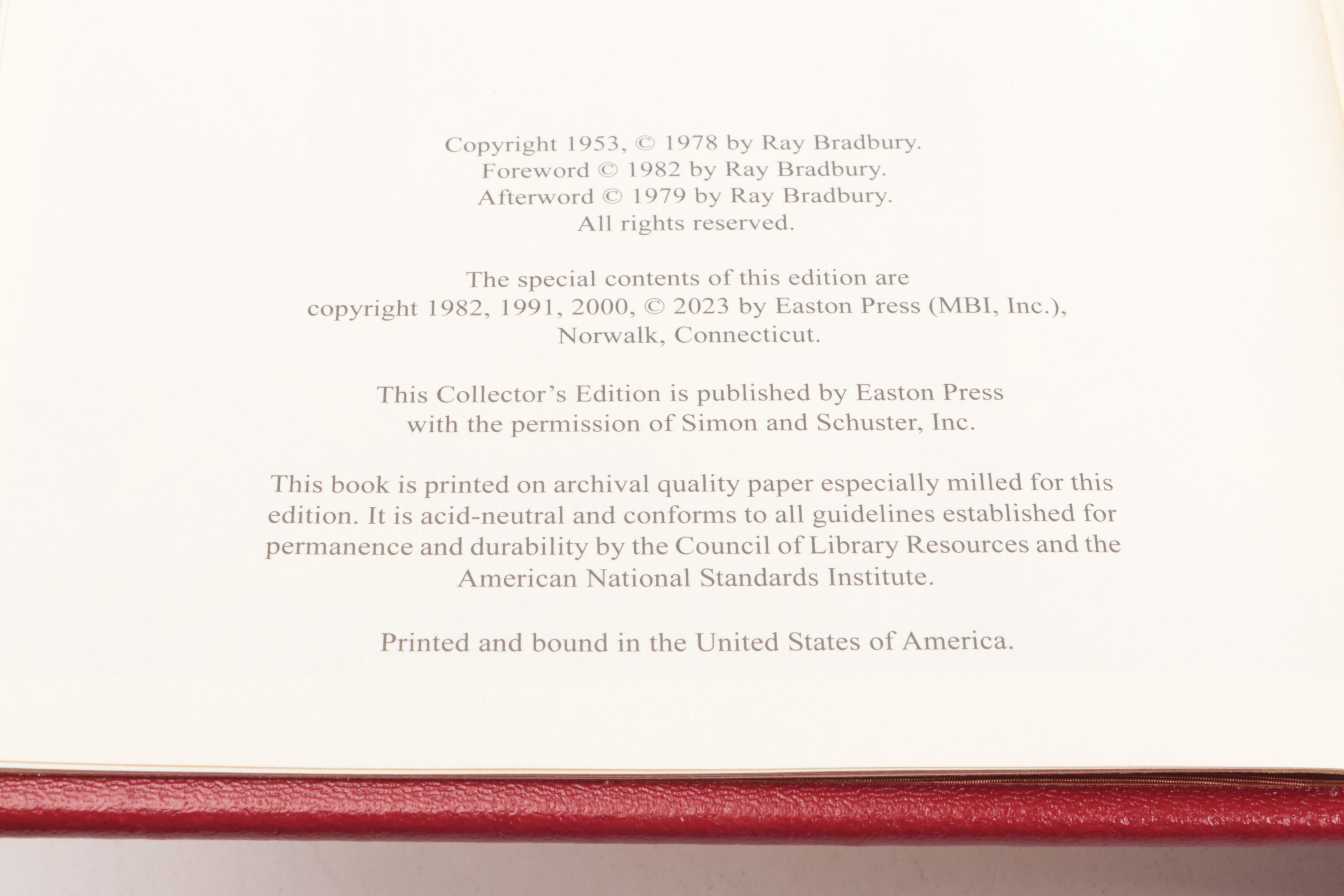 Easton Press "Fahrenheit 451," "A Clockwork Orange," and More Literary Classics