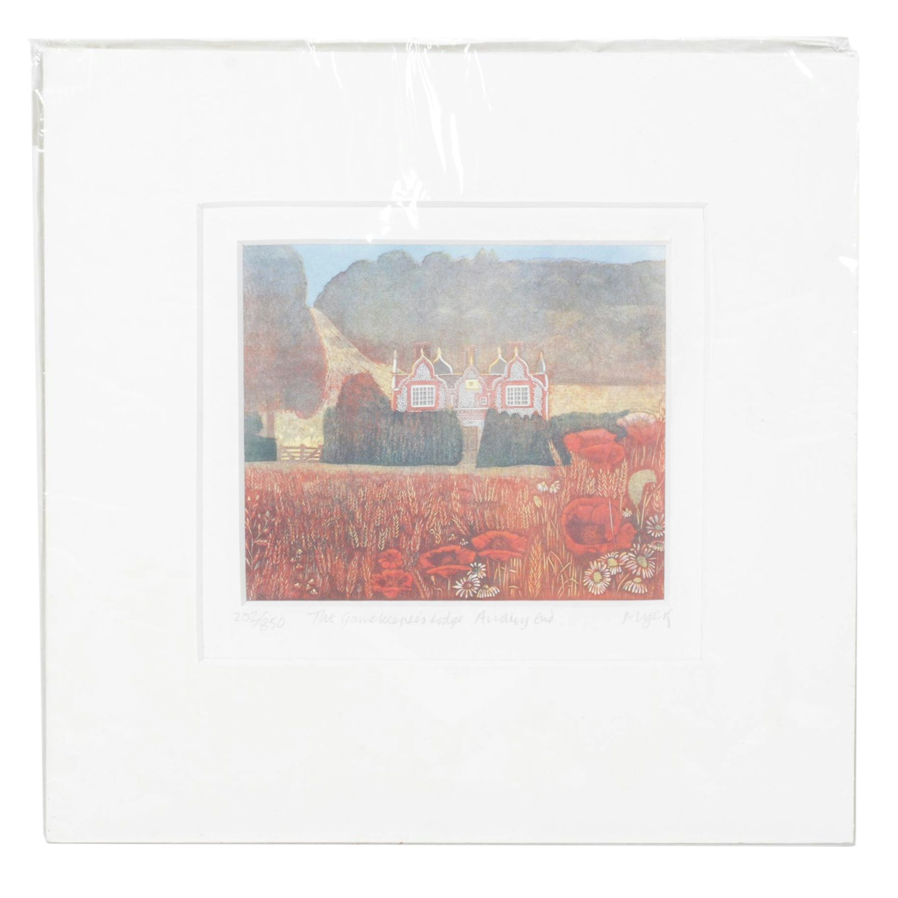 Rosemary Myers Offset Lithograph "The Gamekeeper's Lodge..."