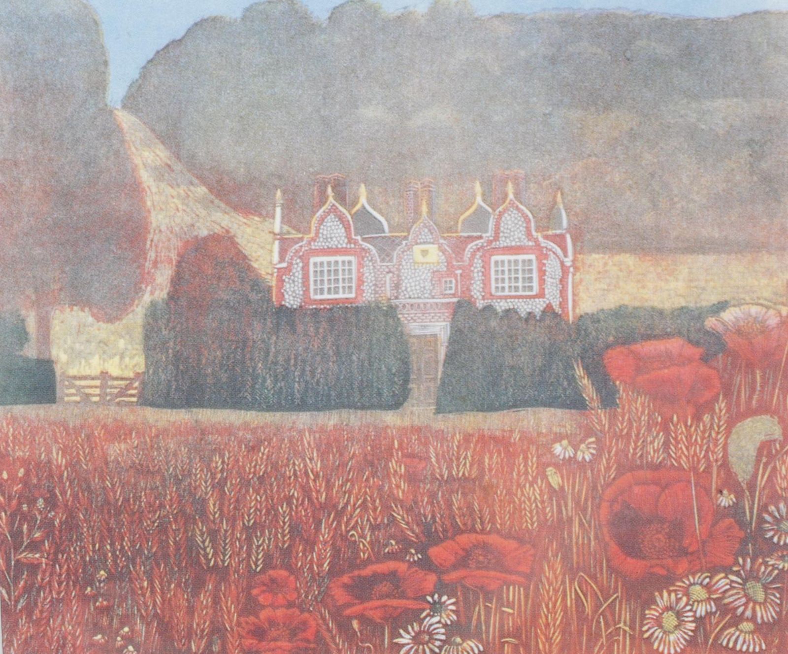 Rosemary Myers Offset Lithograph "The Gamekeeper's Lodge..."