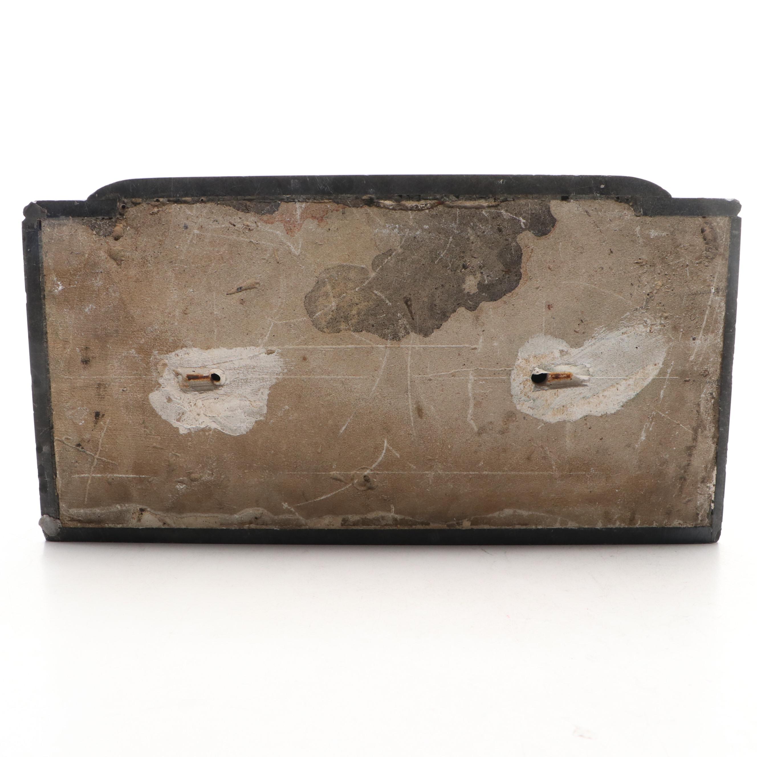 French Louis Philippe Style Black Marble Mantel Clock, Late 19th/ Early 20th C.