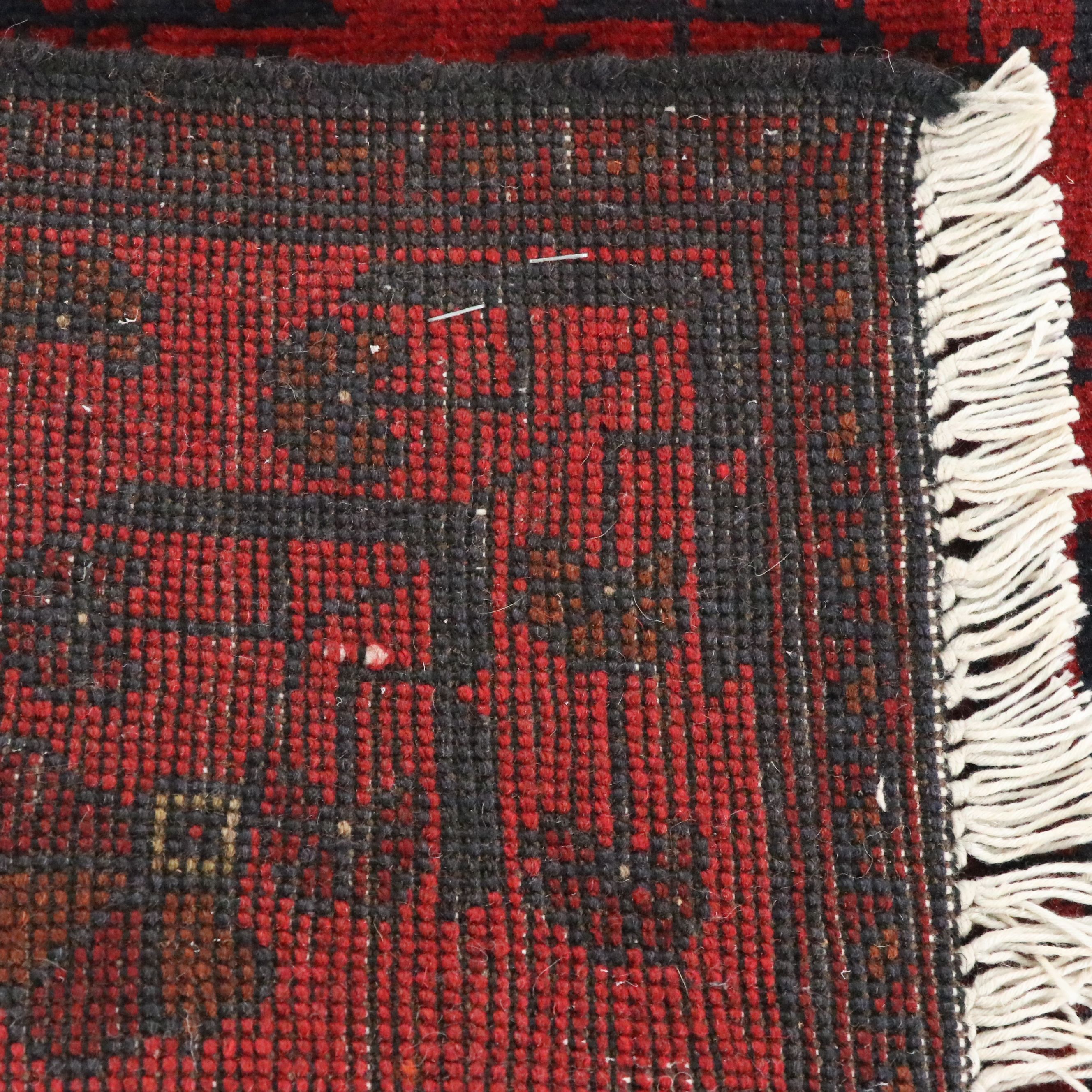 1'10 x 5'2 Hand-Knotted Afghan Kunduz Accent Rug