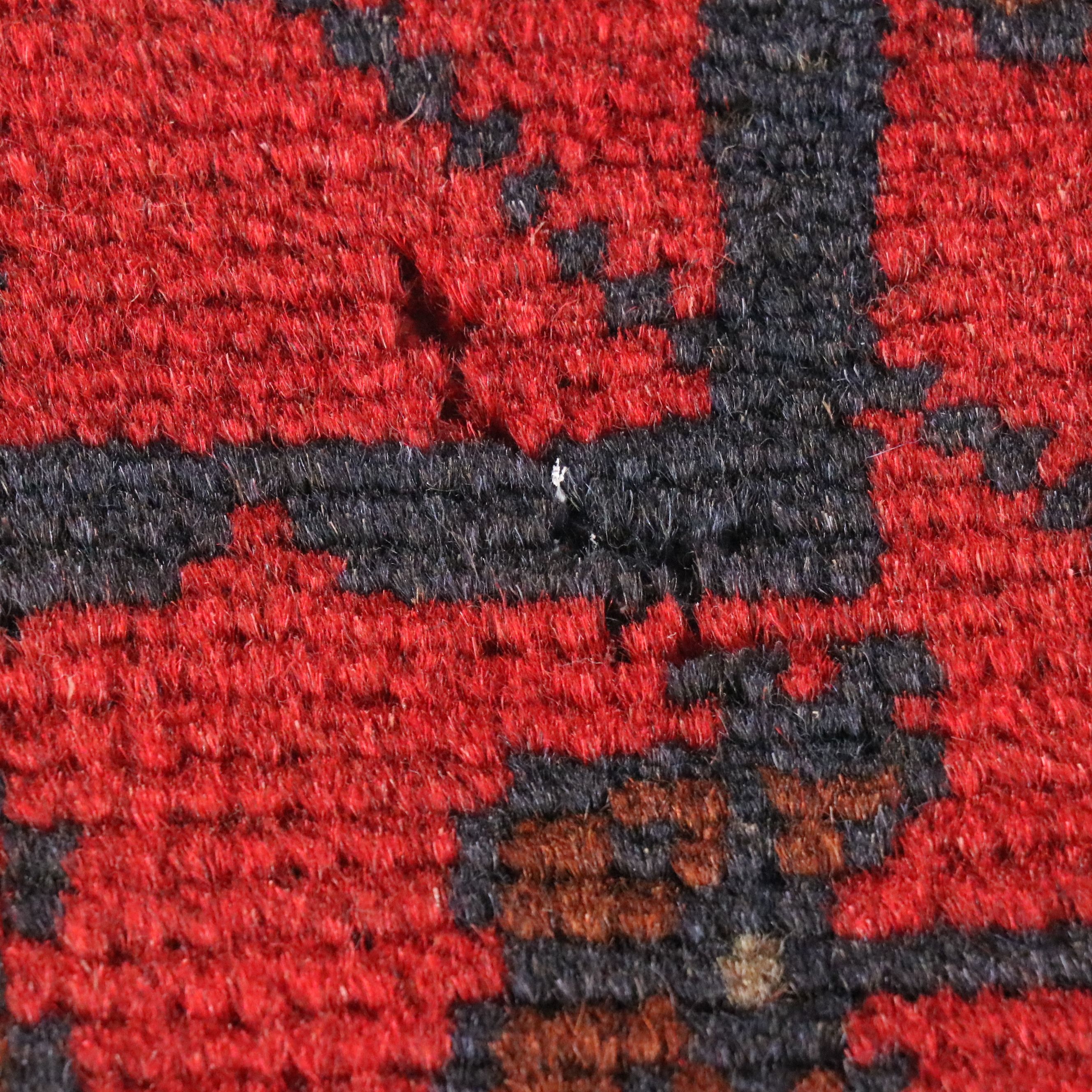 1'10 x 5'2 Hand-Knotted Afghan Kunduz Accent Rug