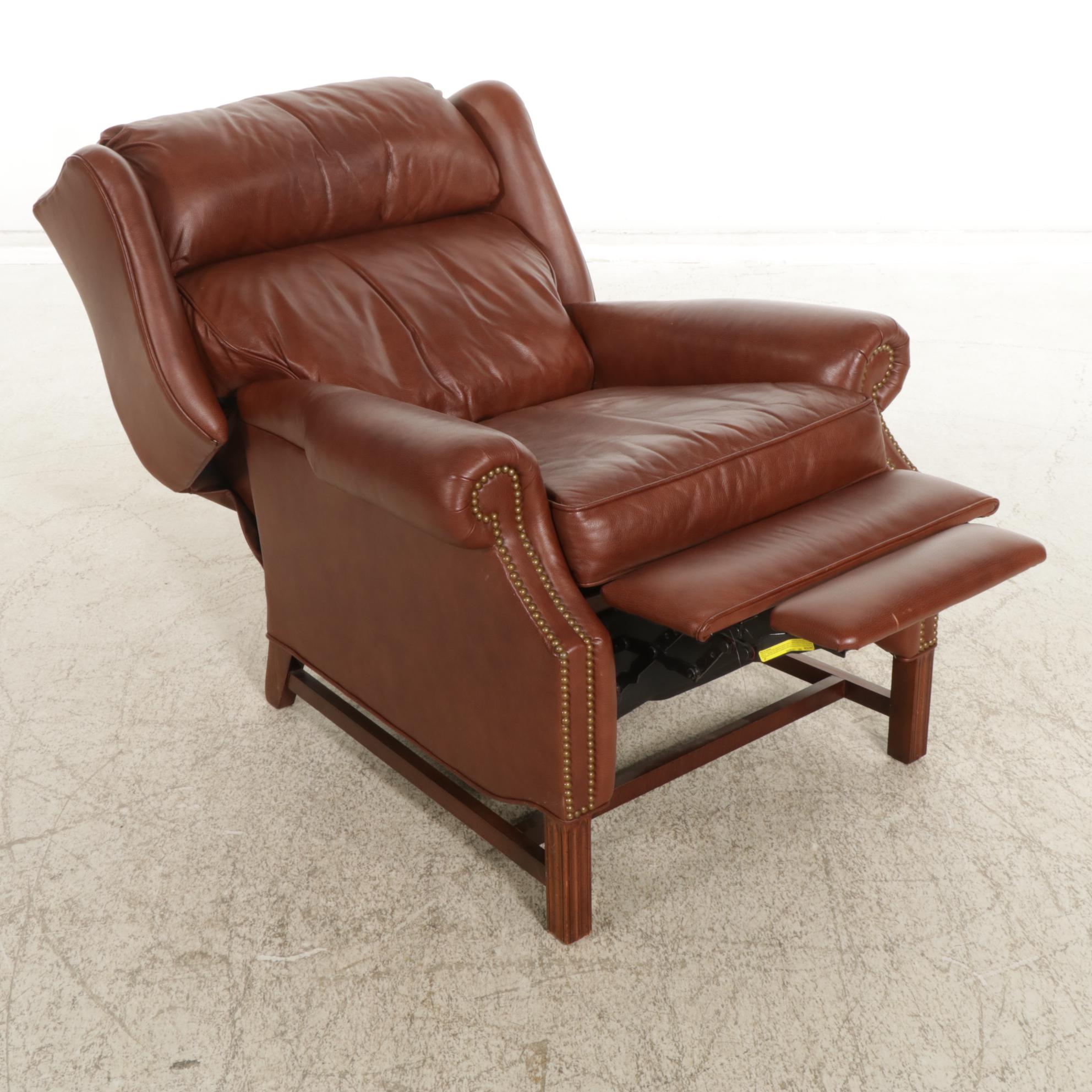 Motioncraft by Sherrill Leather Upholstered Recliner, 2002