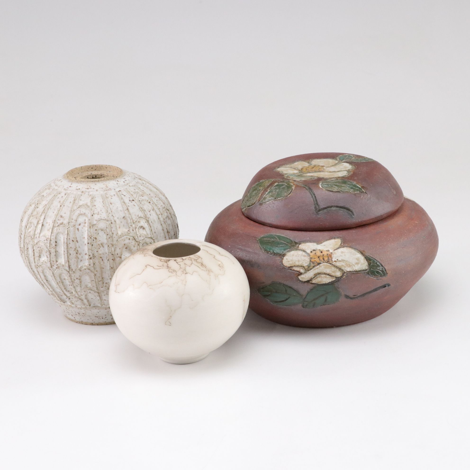 Hand-Crafted Ikebana, Horse Hair Raku & Other Ceramic Vases