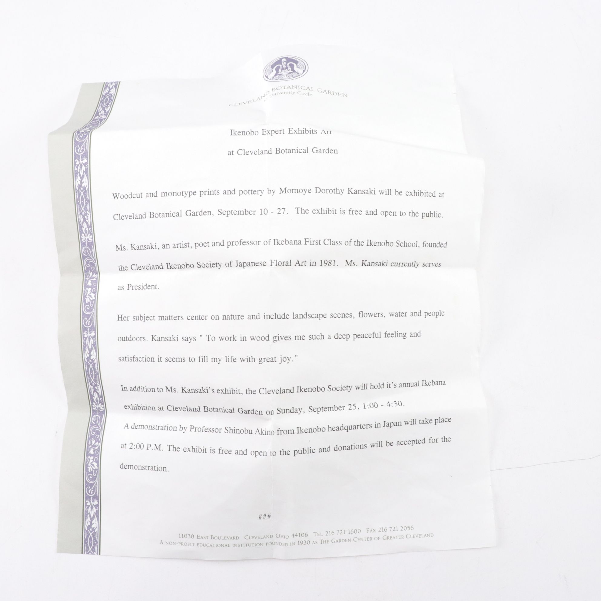 Hand-Crafted Ikebana, Horse Hair Raku & Other Ceramic Vases