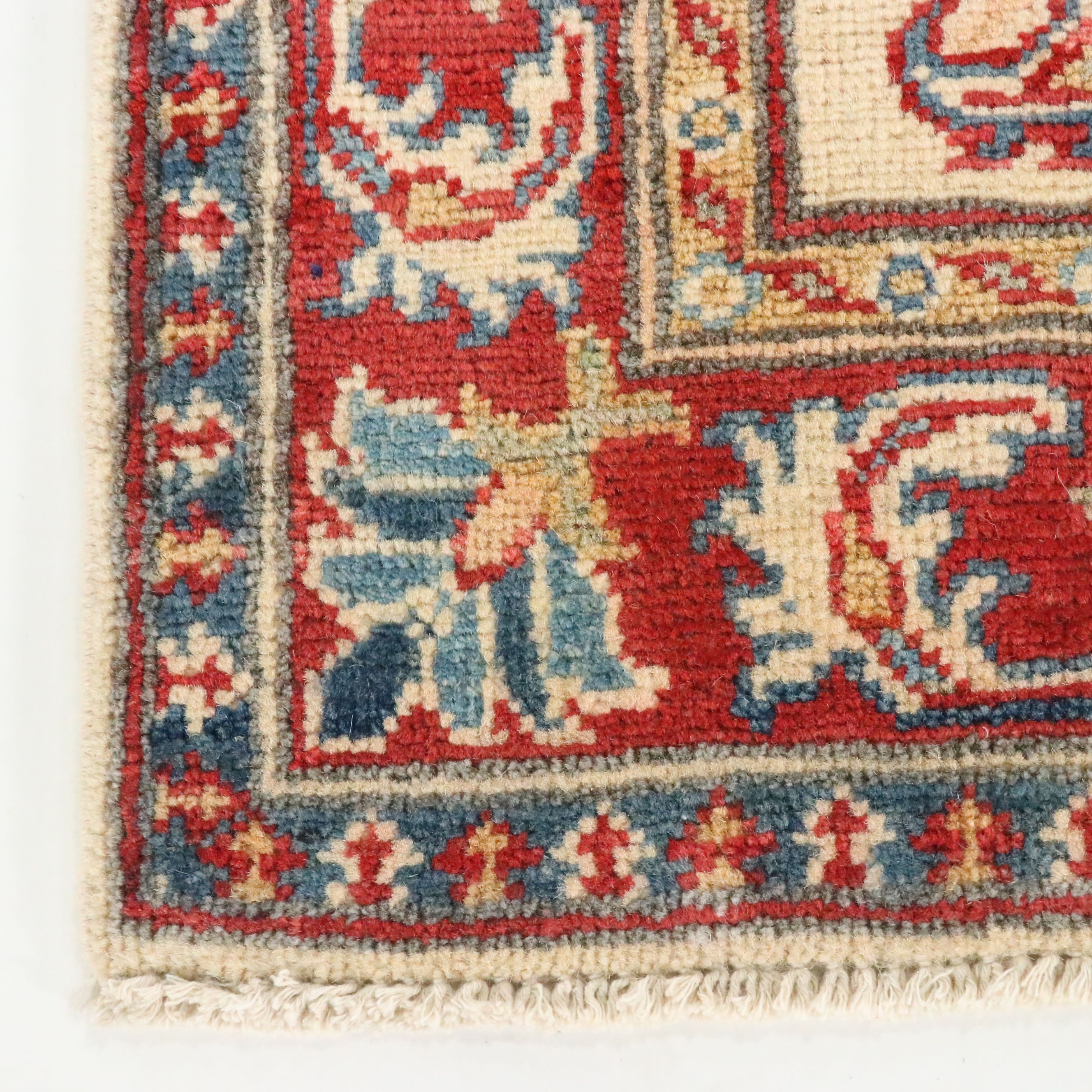 2'1 x 3'1 Hand-Knotted Afghan Kazak Accent Rug
