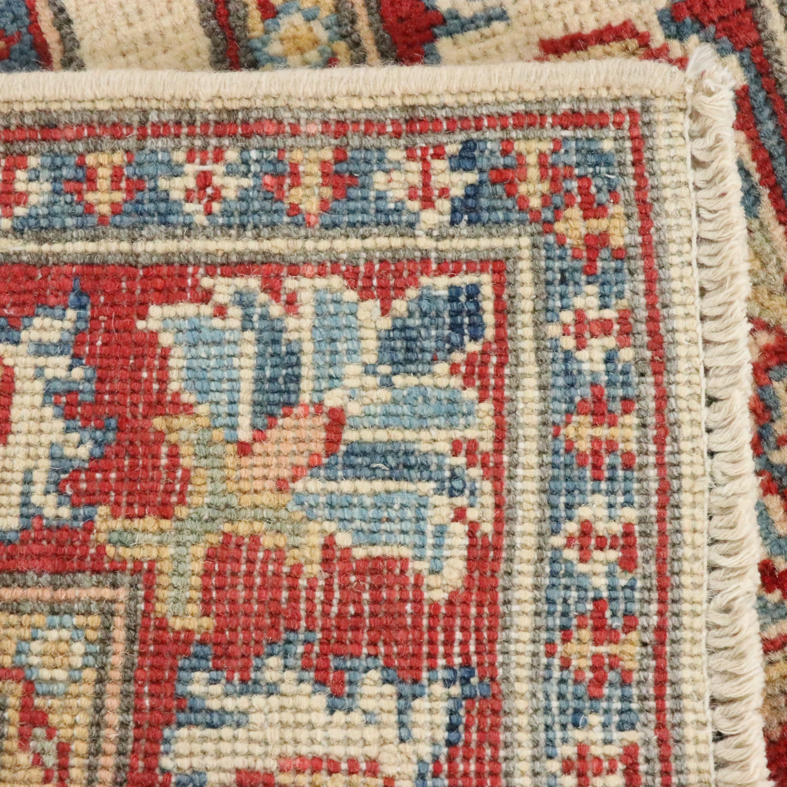2'1 x 3'1 Hand-Knotted Afghan Kazak Accent Rug