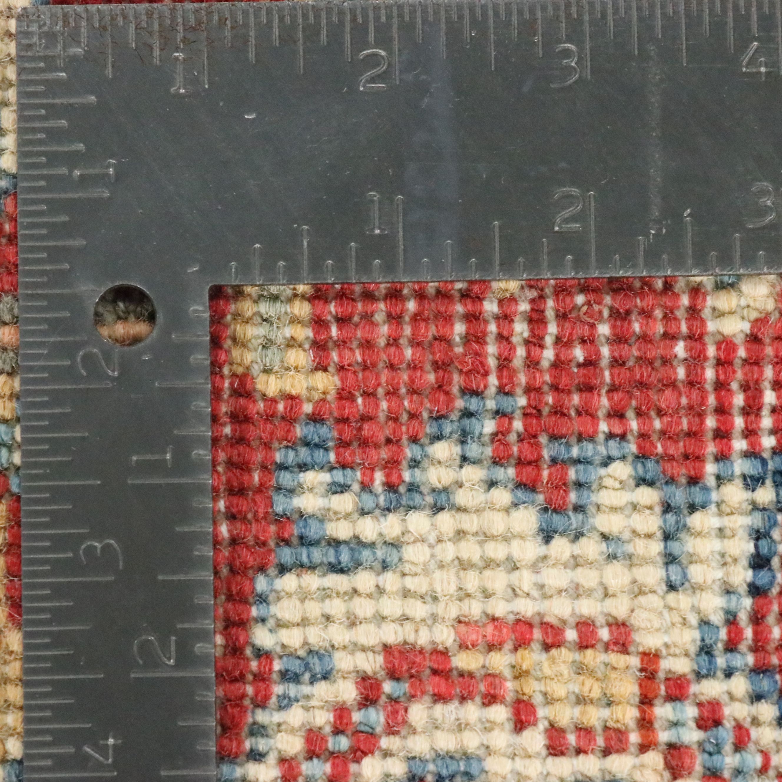 2'1 x 3'1 Hand-Knotted Afghan Kazak Accent Rug