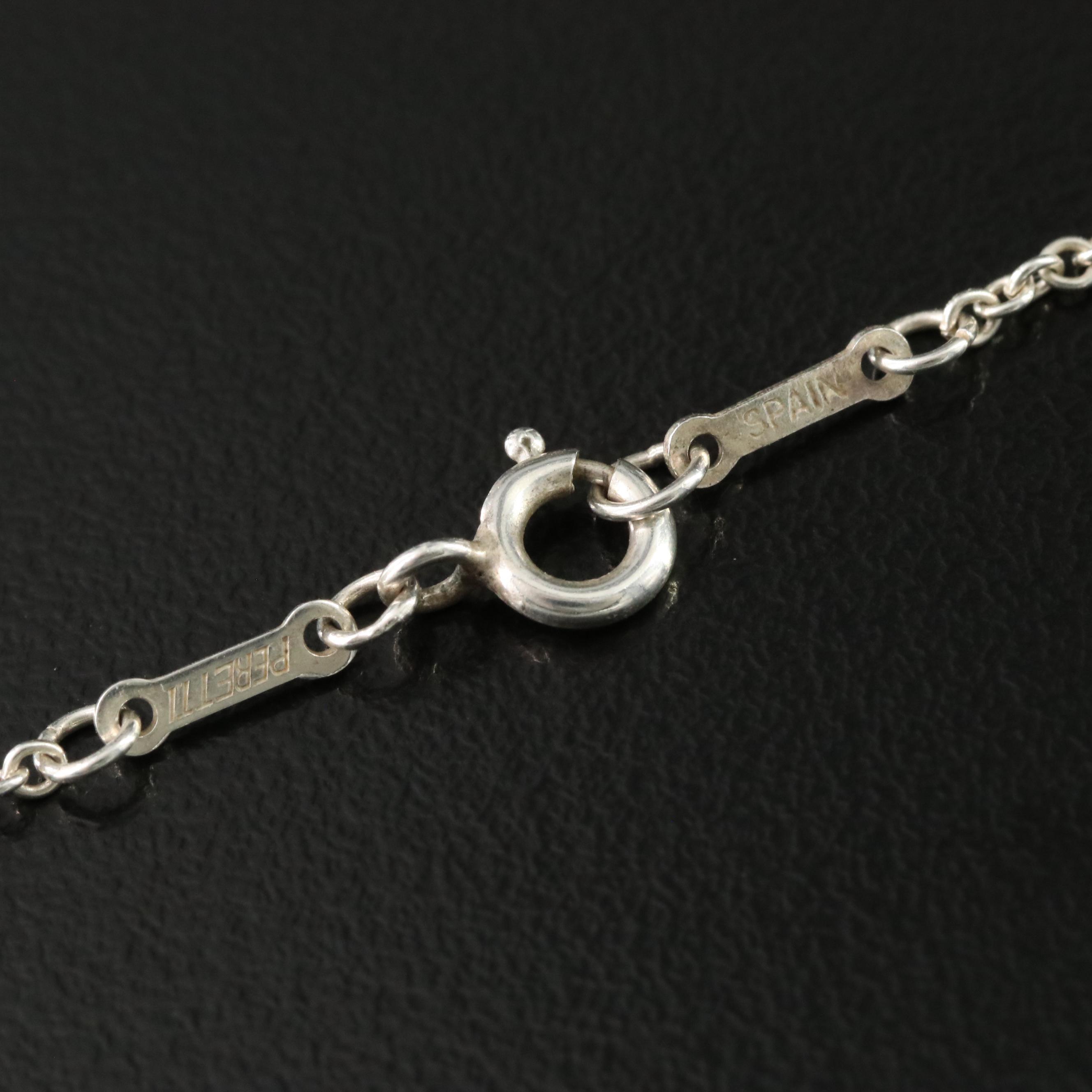 Elsa Peretti for Tiffany & Co. Open Heart Sterling Pendant Necklace