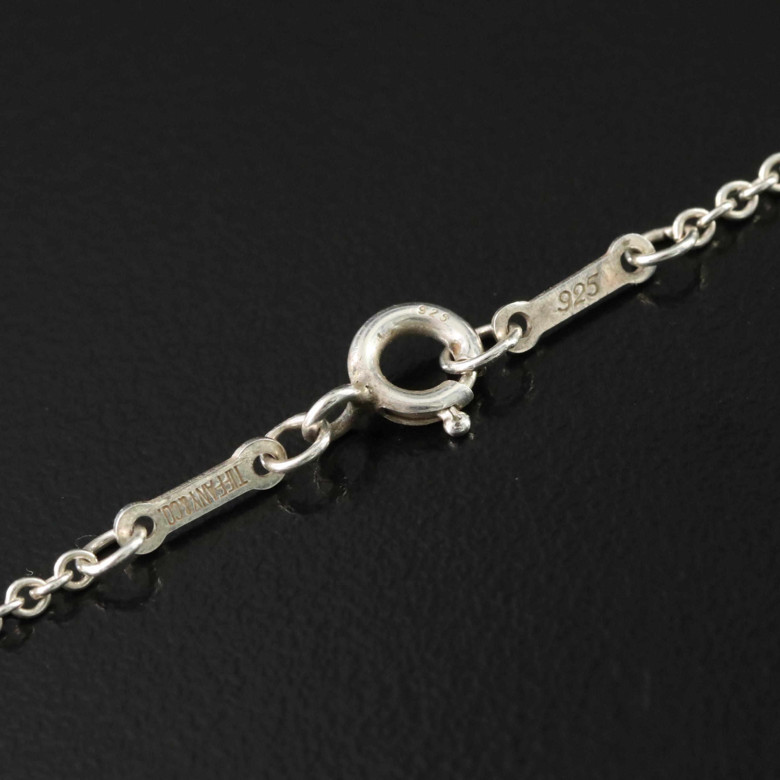 Elsa Peretti for Tiffany & Co. Open Heart Sterling Pendant Necklace