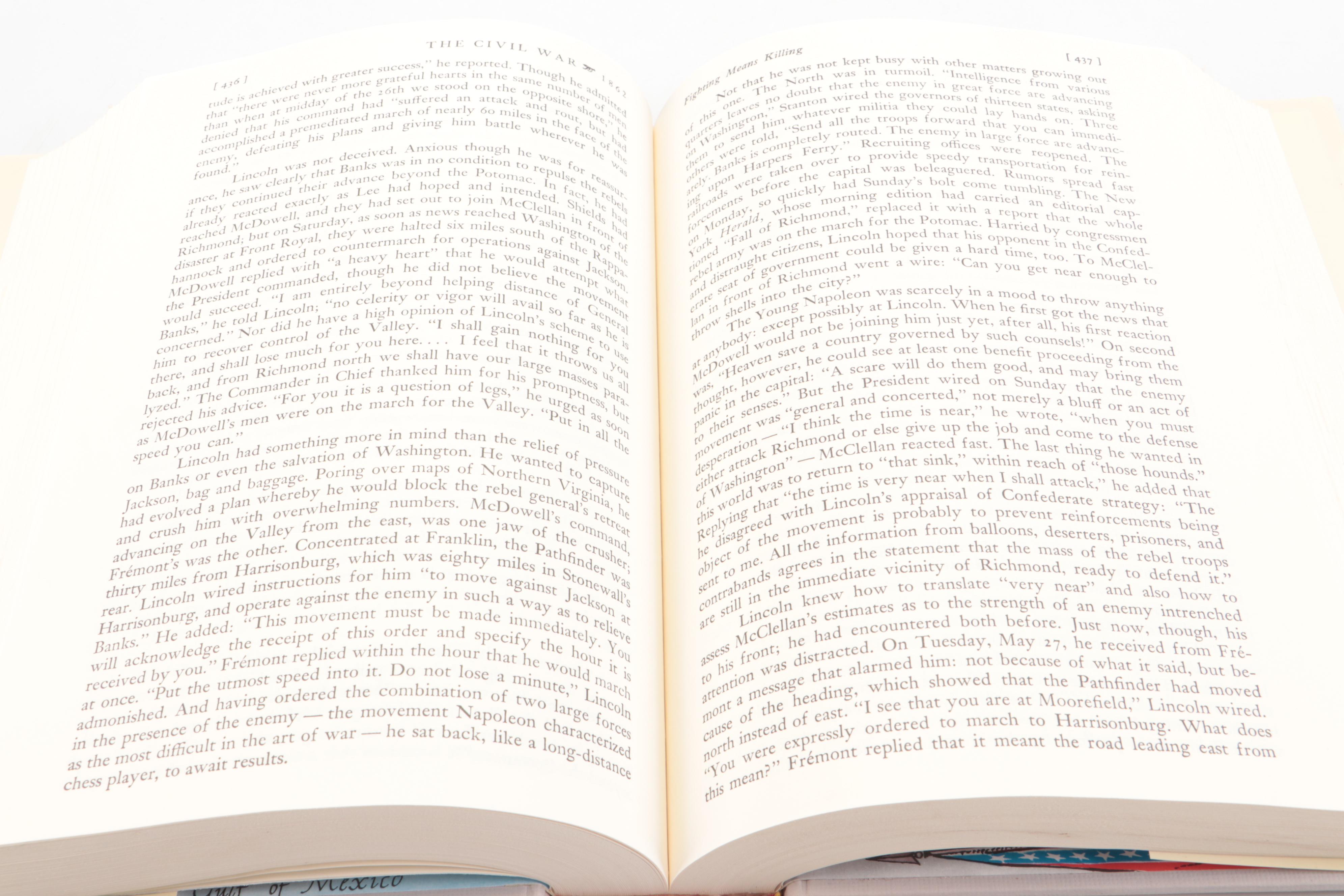 "The Civil War: A Narrative" Three-Volume Set by Shelby Foote, circa 1974