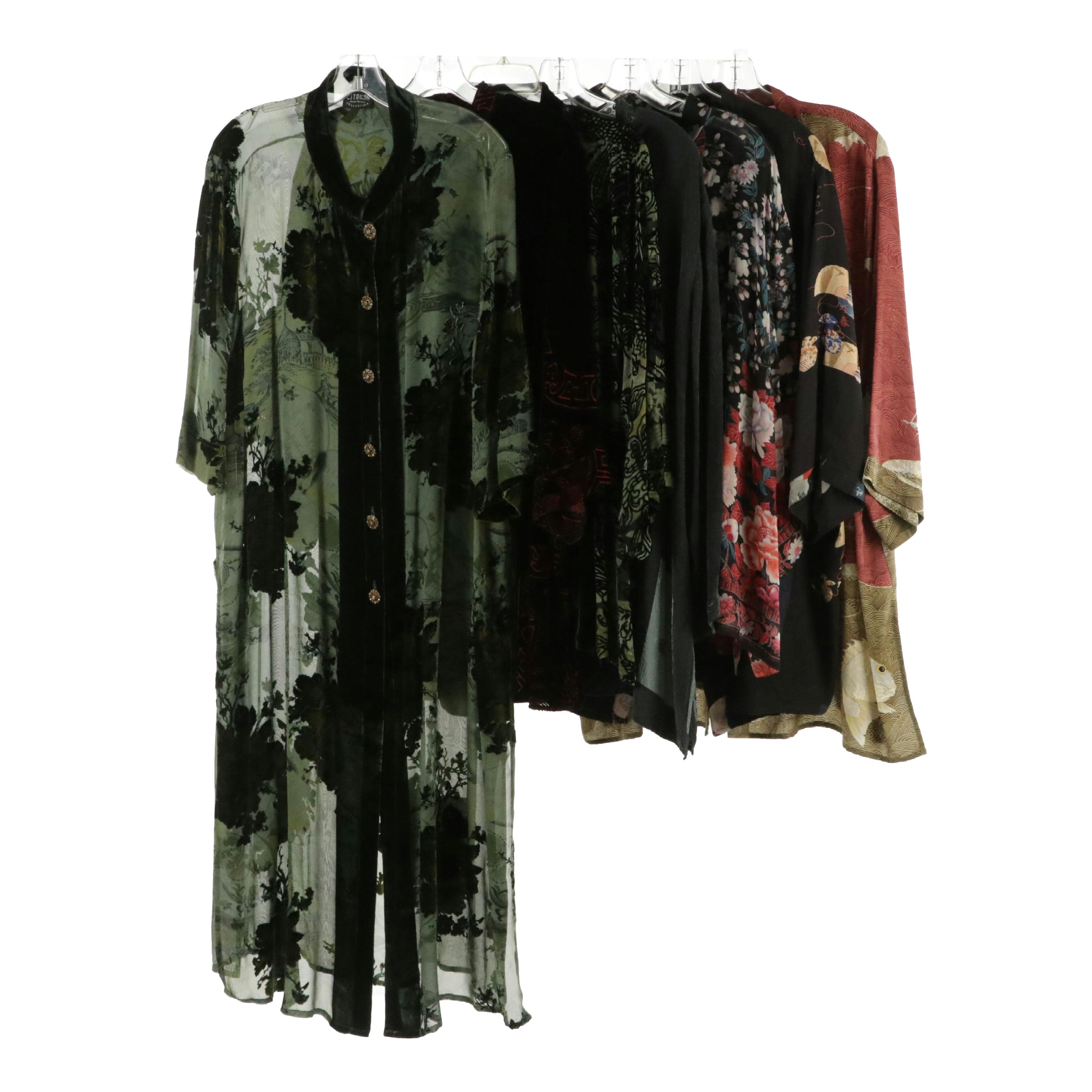 Citron of Santa Monica and Citron Collection Kimono Jackets, ECI New York Blouse