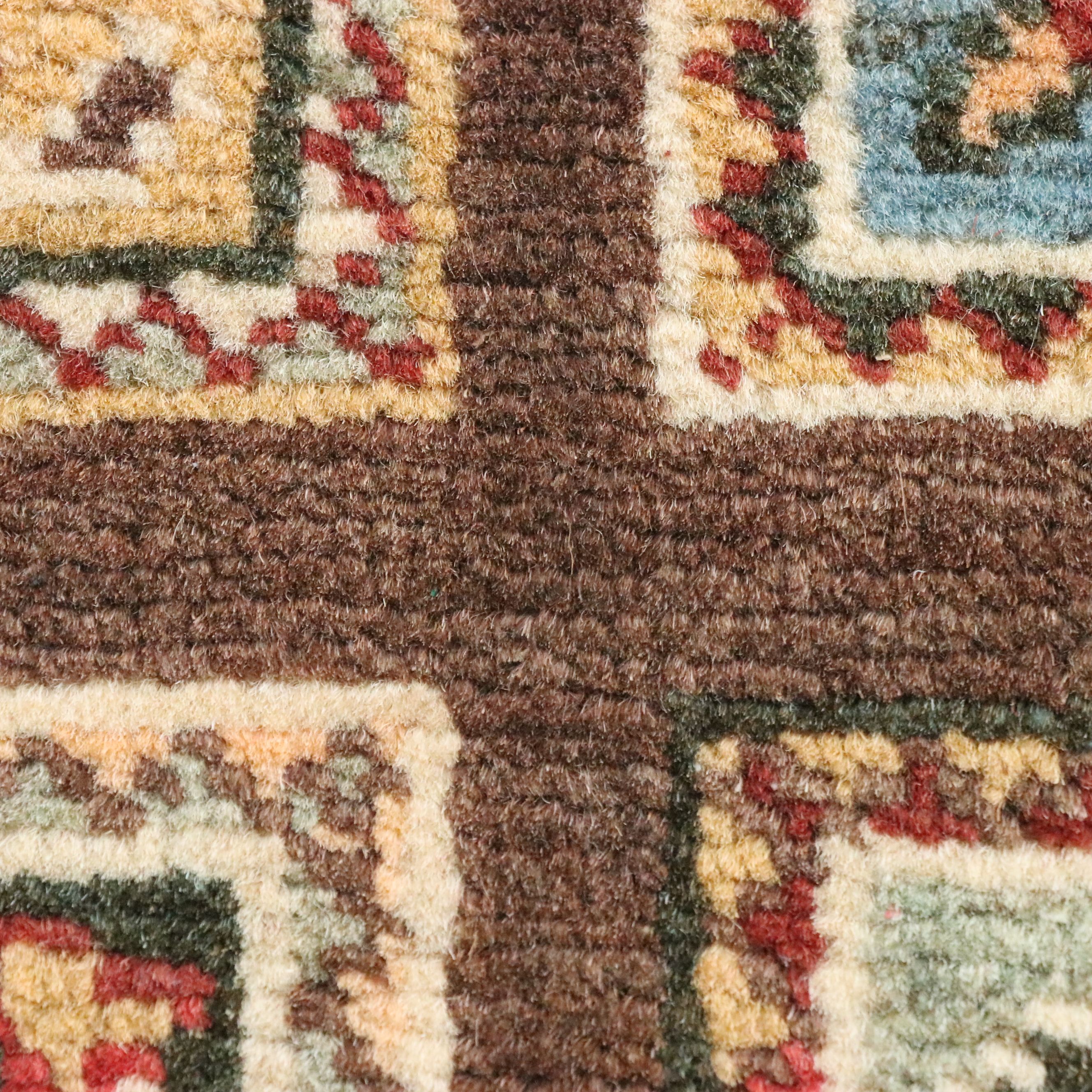 2' x 3'1 Hand-Knotted Afghan Kazak Accent Rug