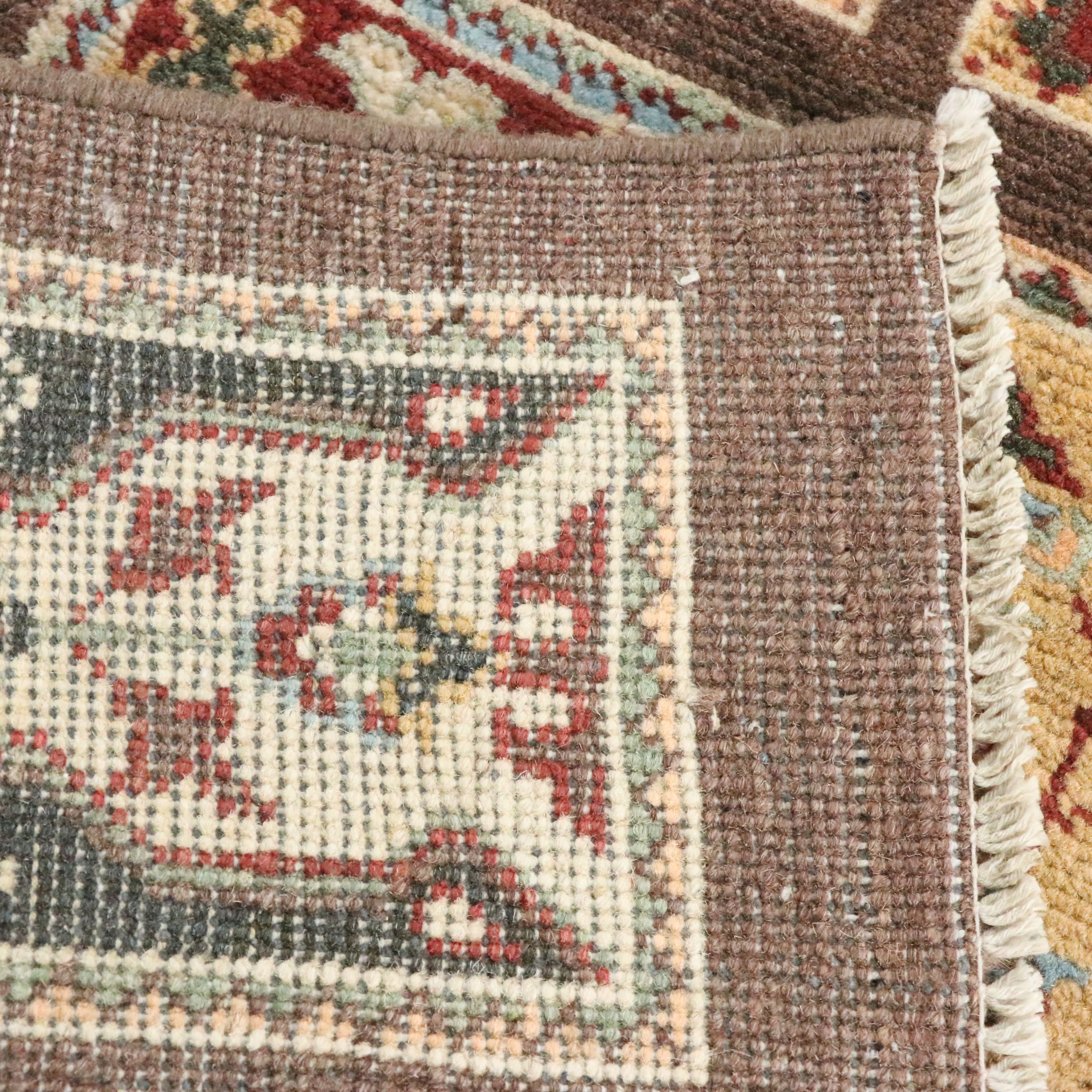 2' x 3'1 Hand-Knotted Afghan Kazak Accent Rug