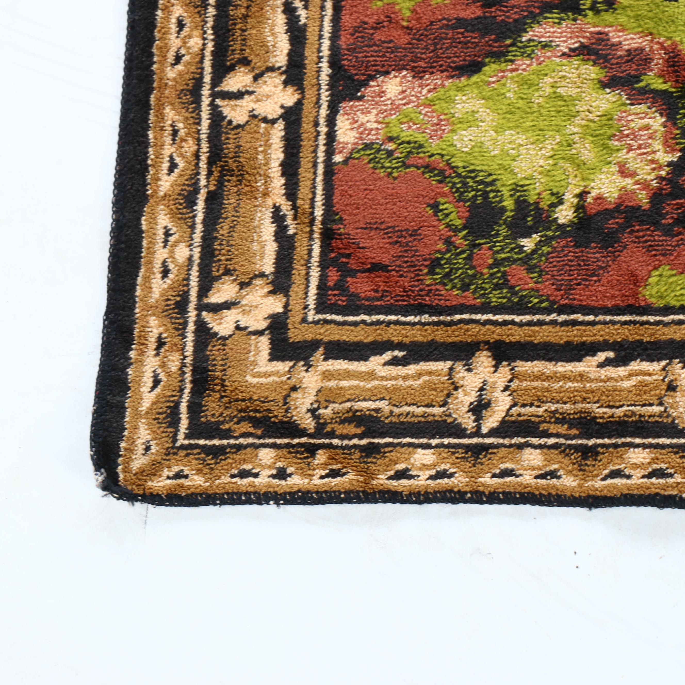 Italian Tufted Black Bear and Cubs Forest Scenery Wall Panel