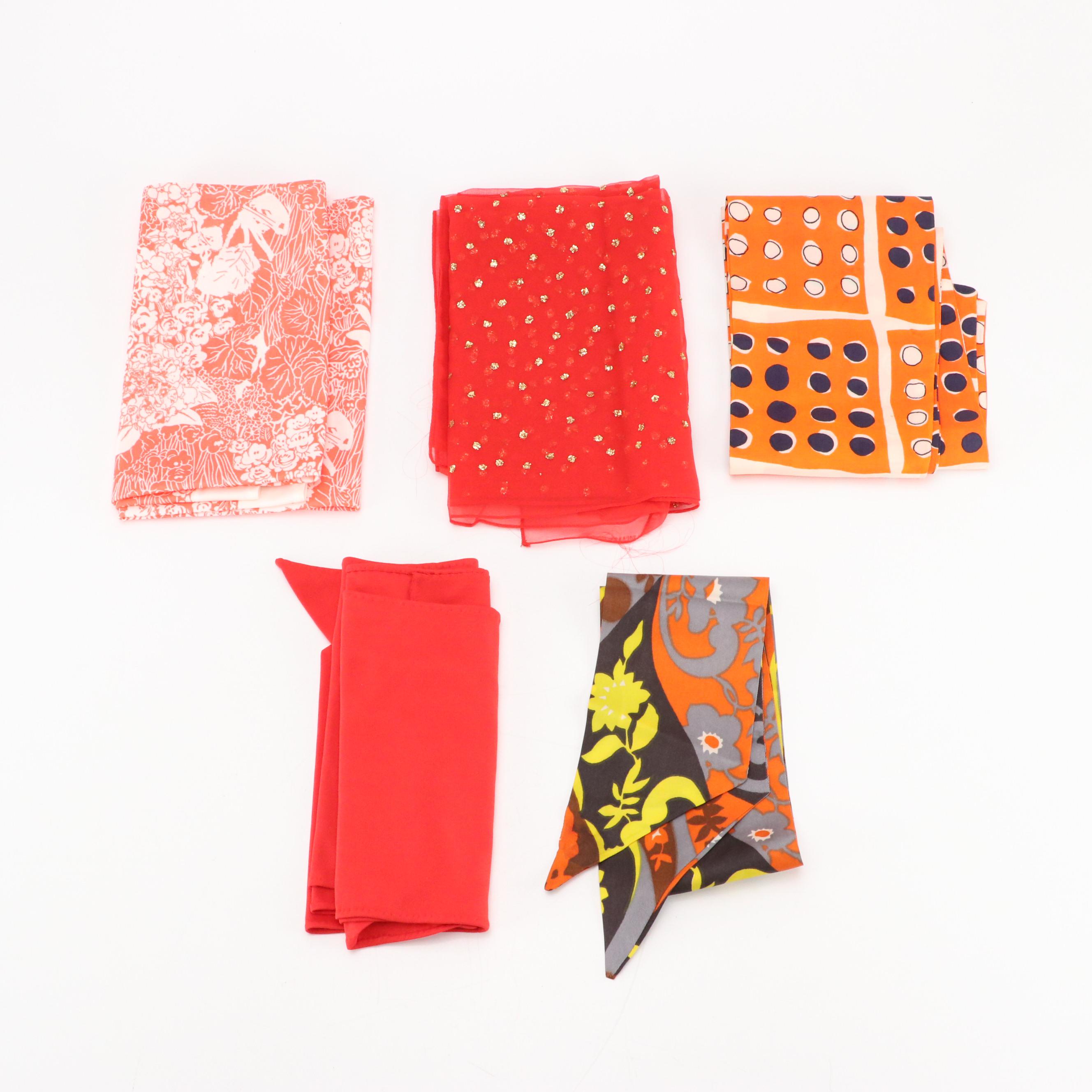 Assorted Pattern Scarves Featuring Liz Claiborne, Adolfo, Germaine, and More