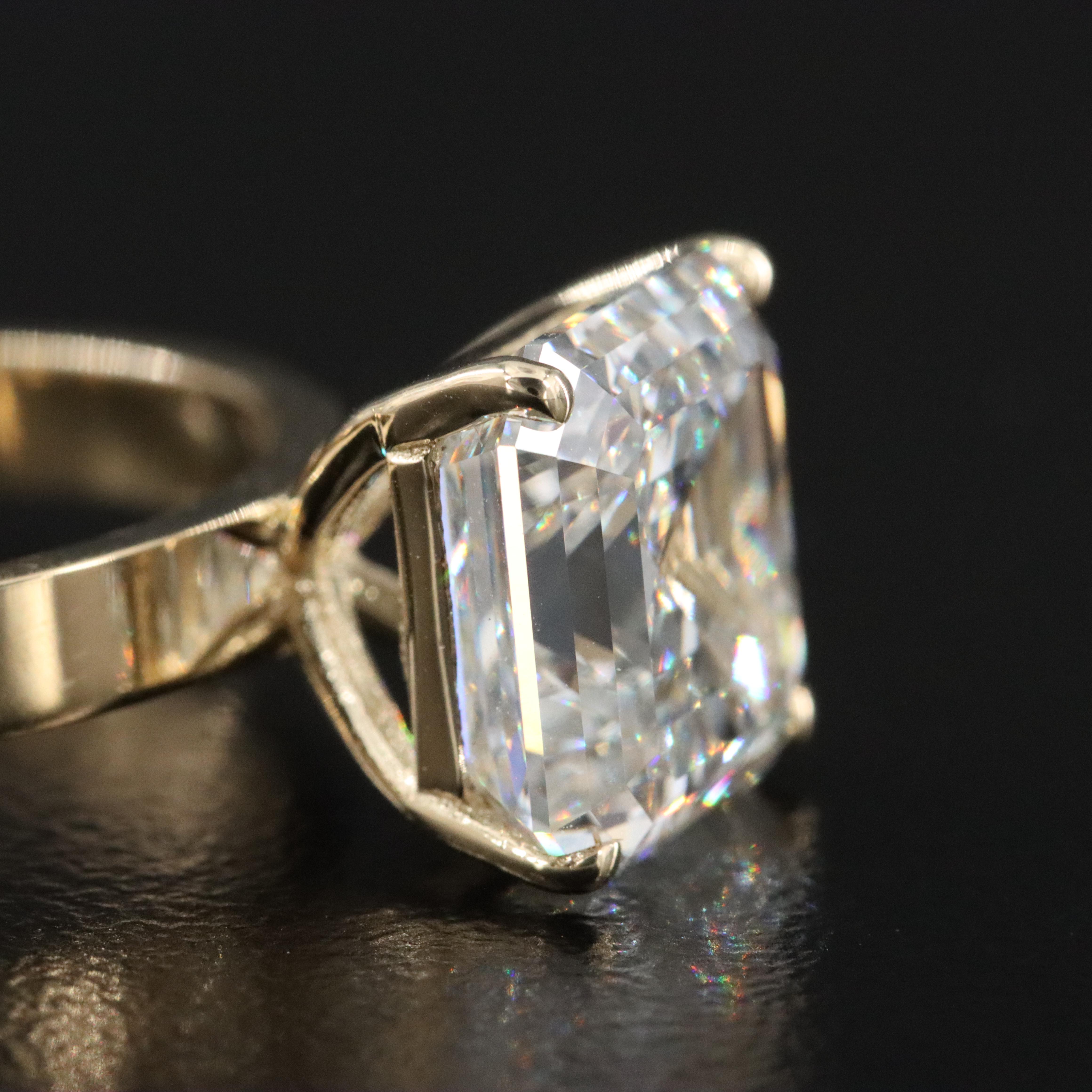 14K 5.09 CT Lab Grown Diamond Solitaire Ring with IGI Report