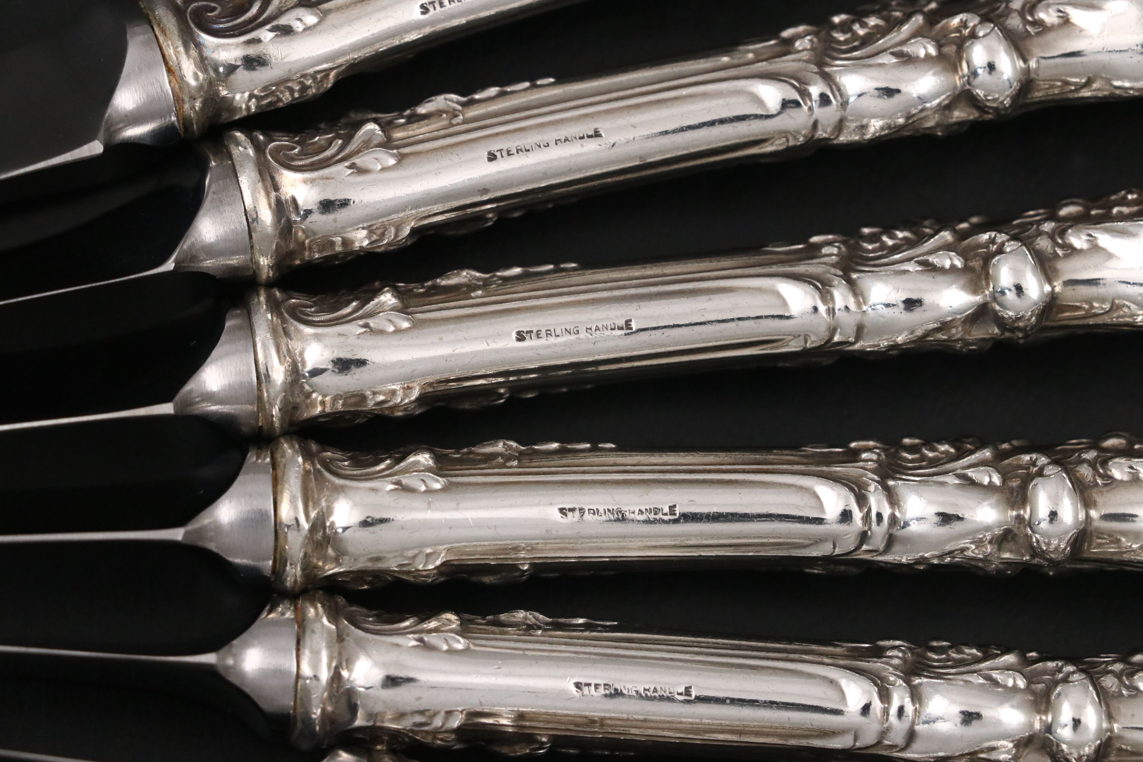 Reed & Barton "Francis I" Sterling Silver Handled Knives