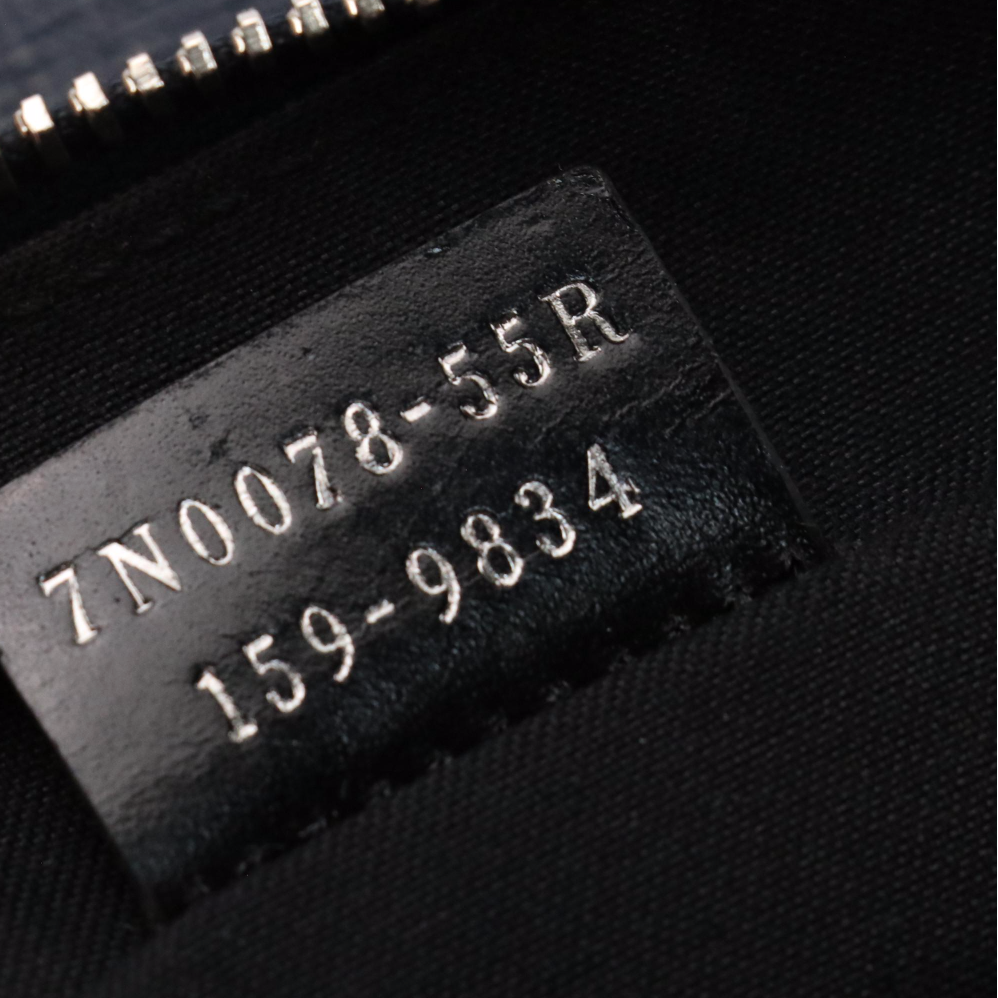 Fendi Monster Eyes Zip Pouch in Multicolor Textured Leather