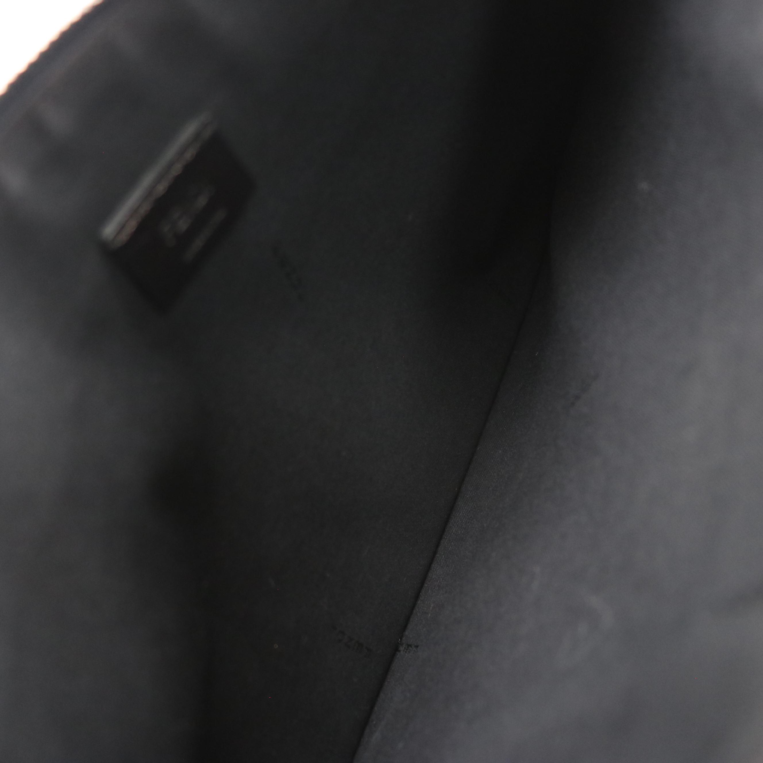 Fendi Monster Eyes Zip Pouch in Multicolor Textured Leather