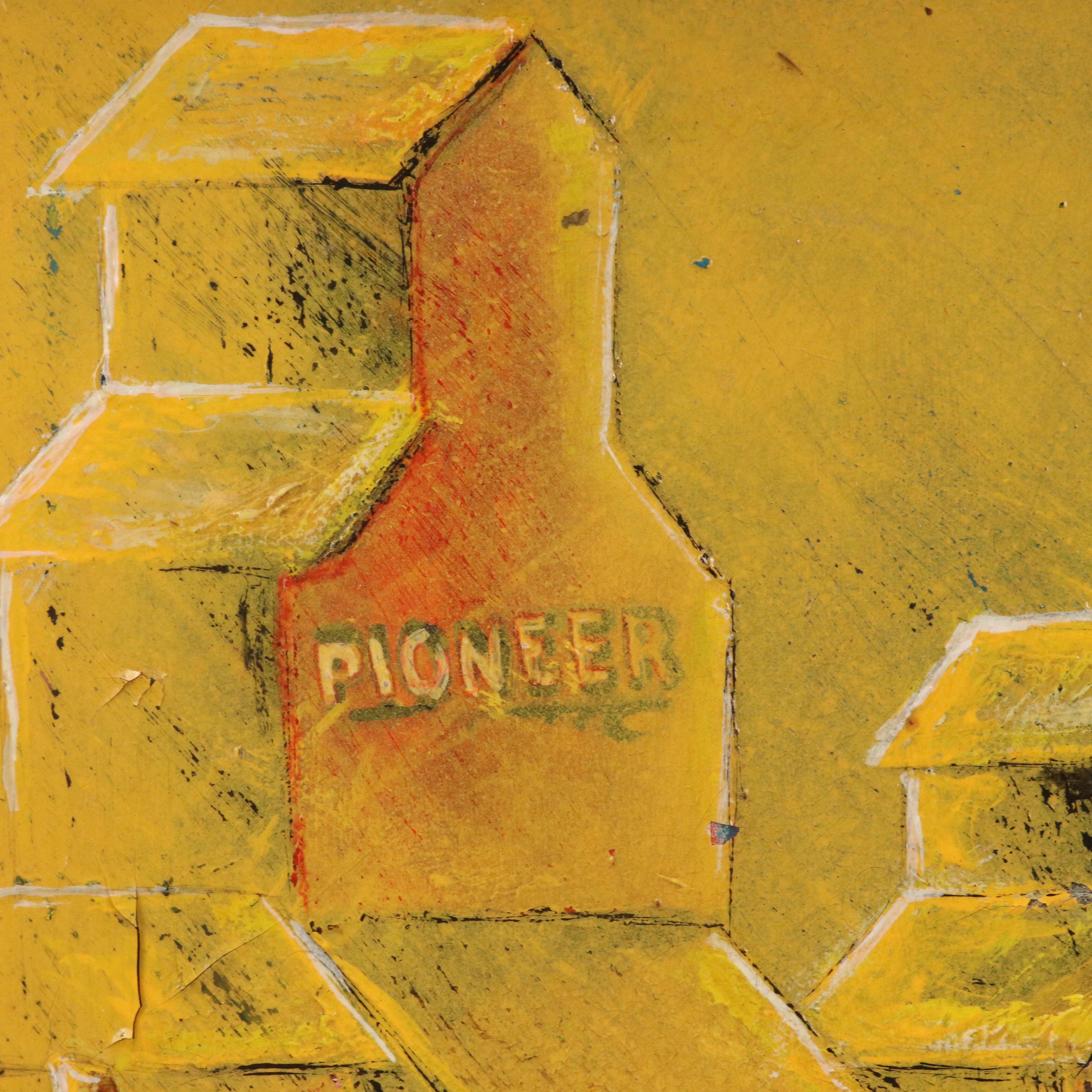 Reynold J. Falce Impasto Oil Painting "Canadian Wheat at Dusk," 1990