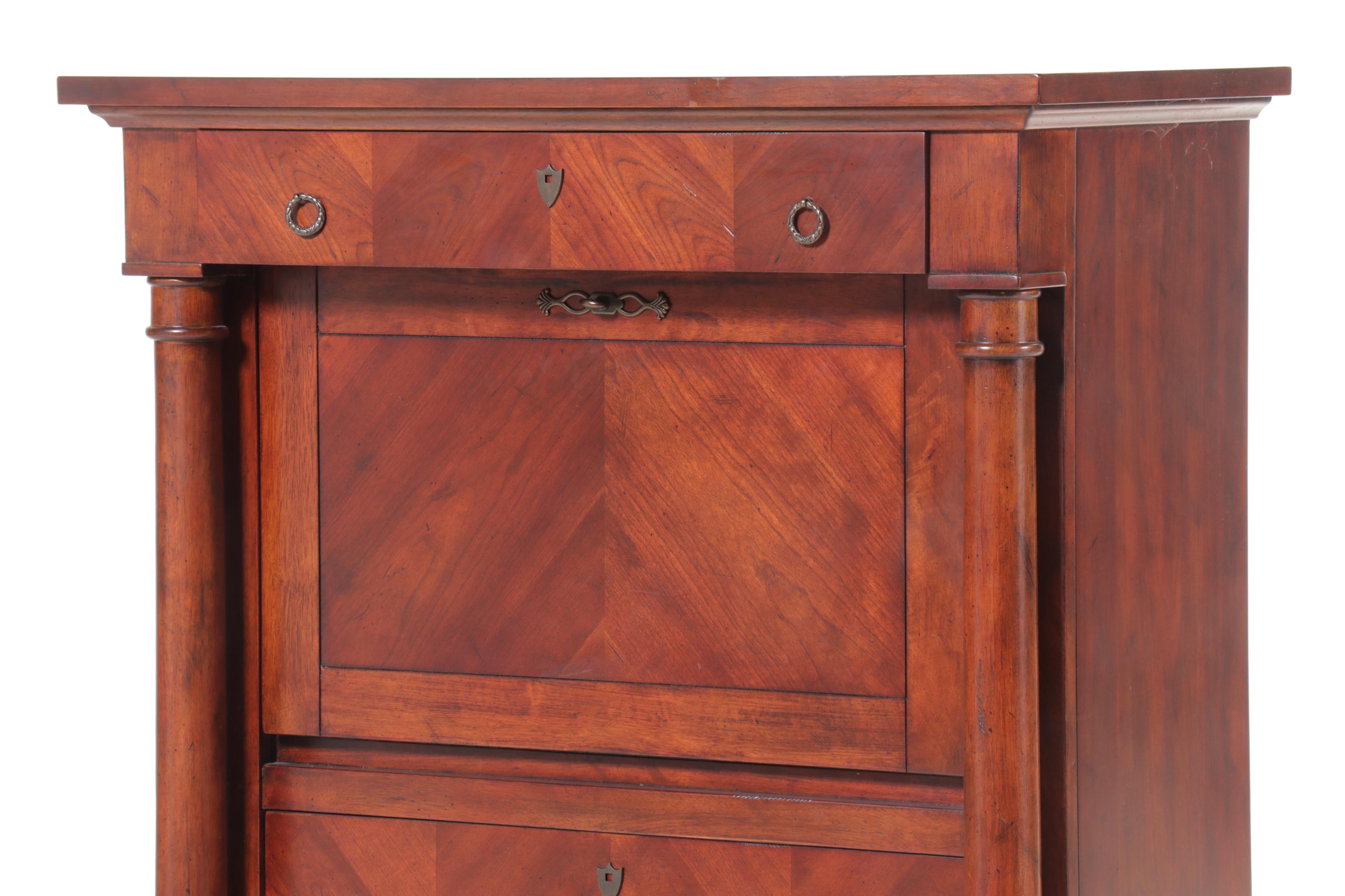 Butler Empire Style Cherry Secretary Desk