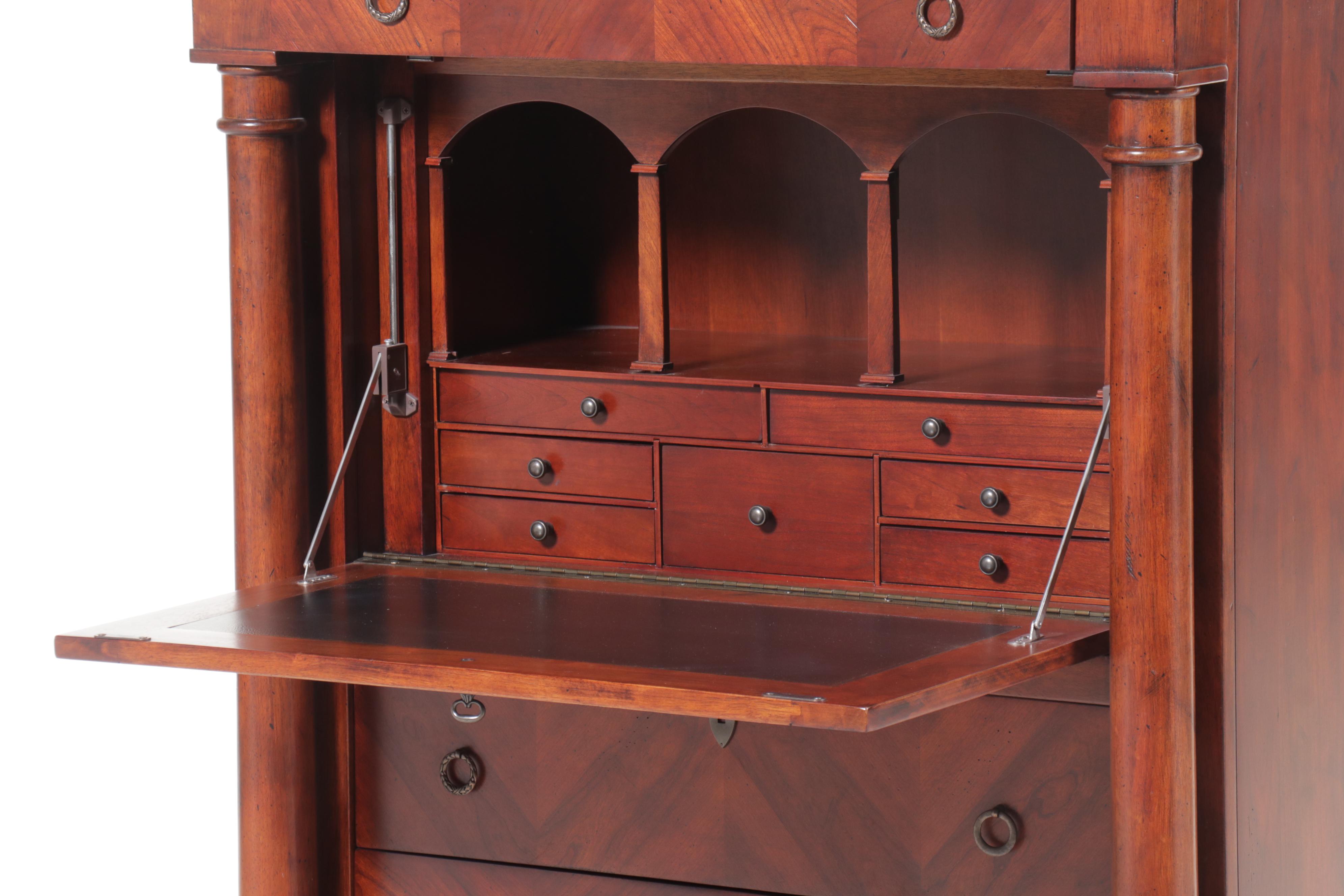 Butler Empire Style Cherry Secretary Desk
