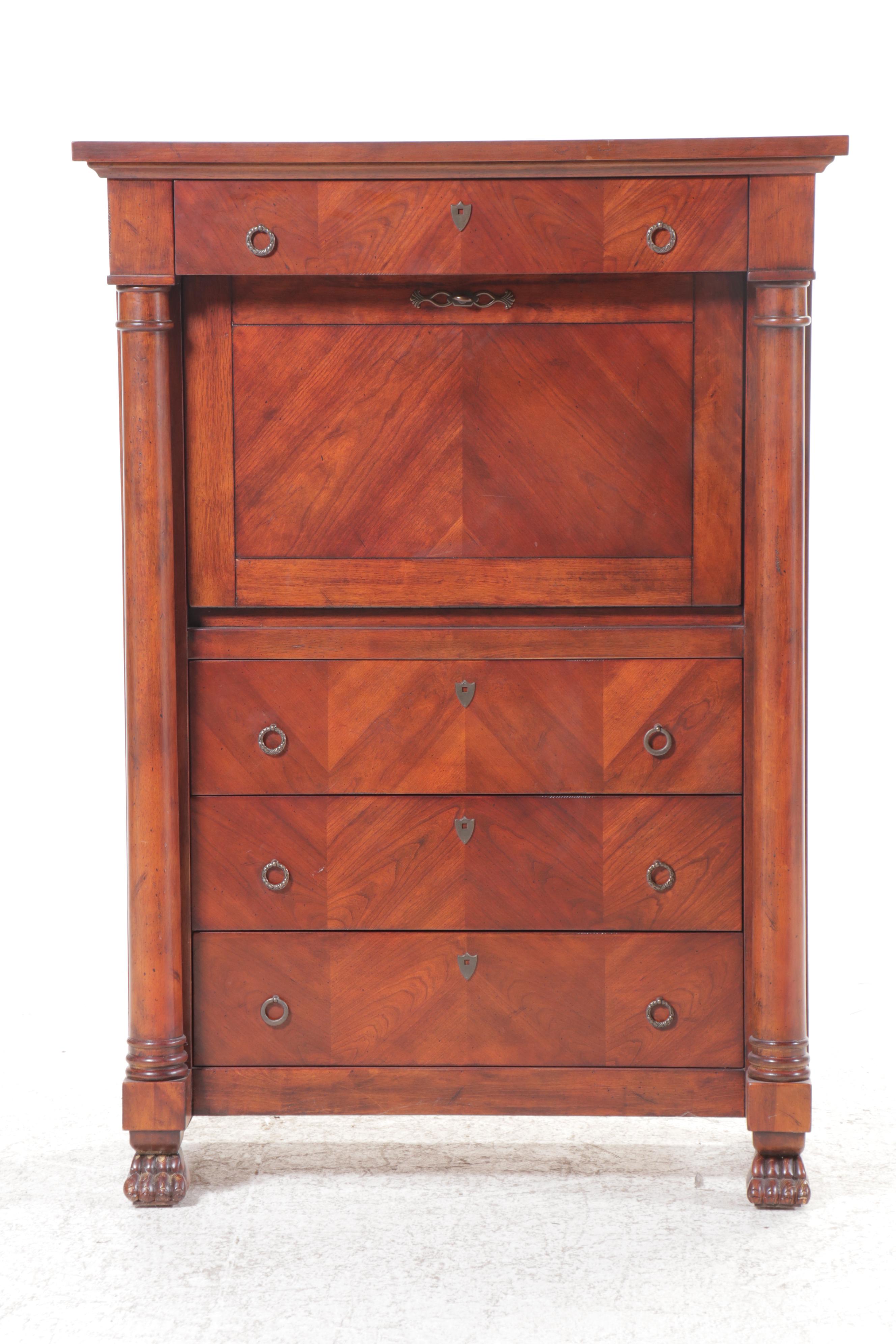 Butler Empire Style Cherry Secretary Desk