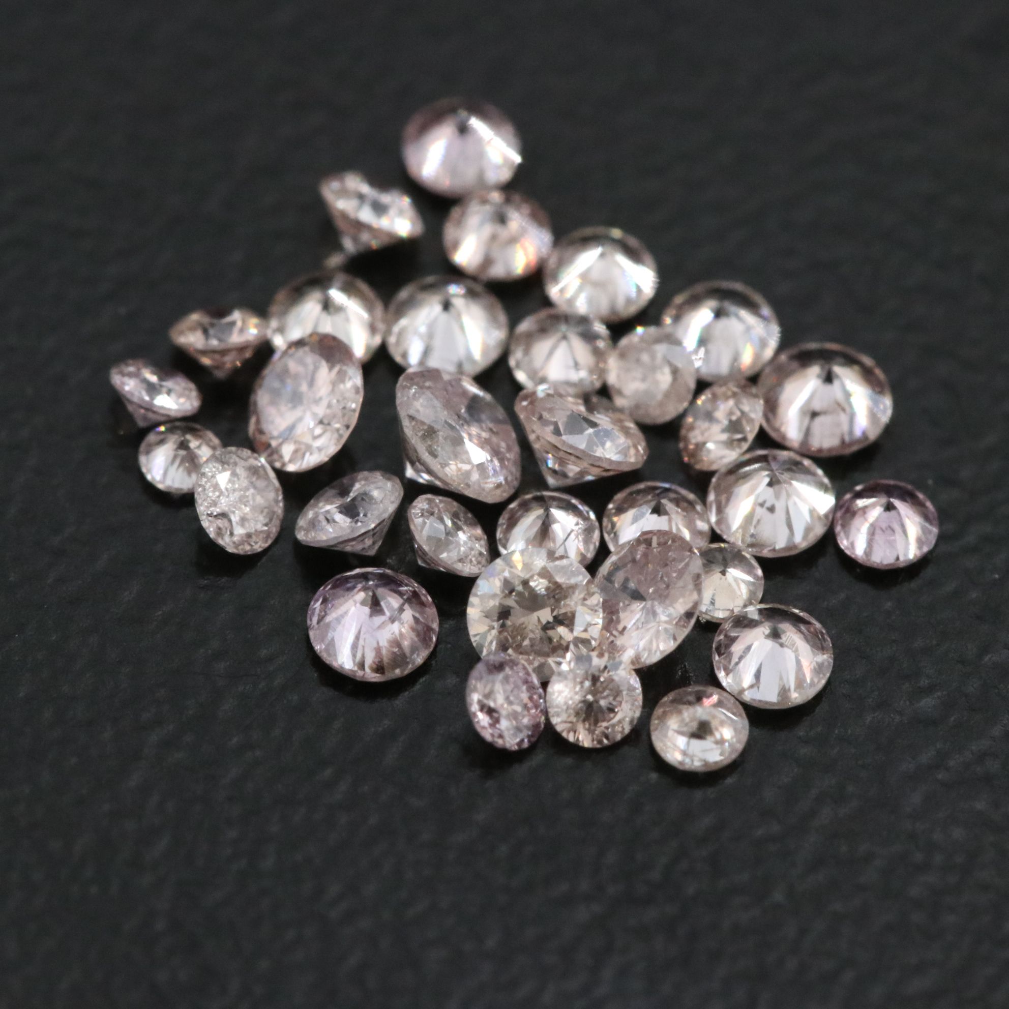 Loose 1.01 CTW Diamond Lot Featuring Fancy Pink Diamonds