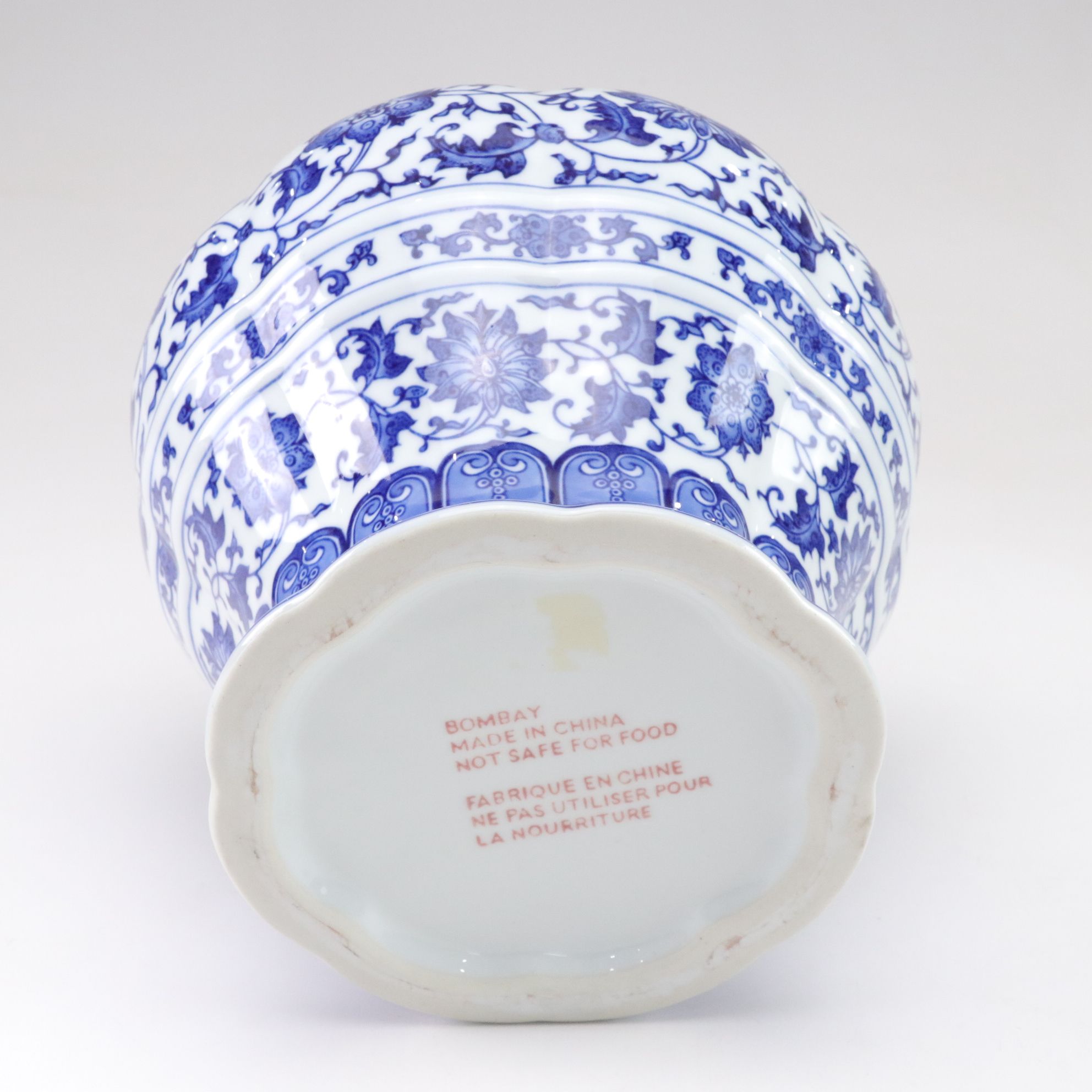 Bombay Chinese Ceramic Ginger Jar, Late 20th to 21st Century