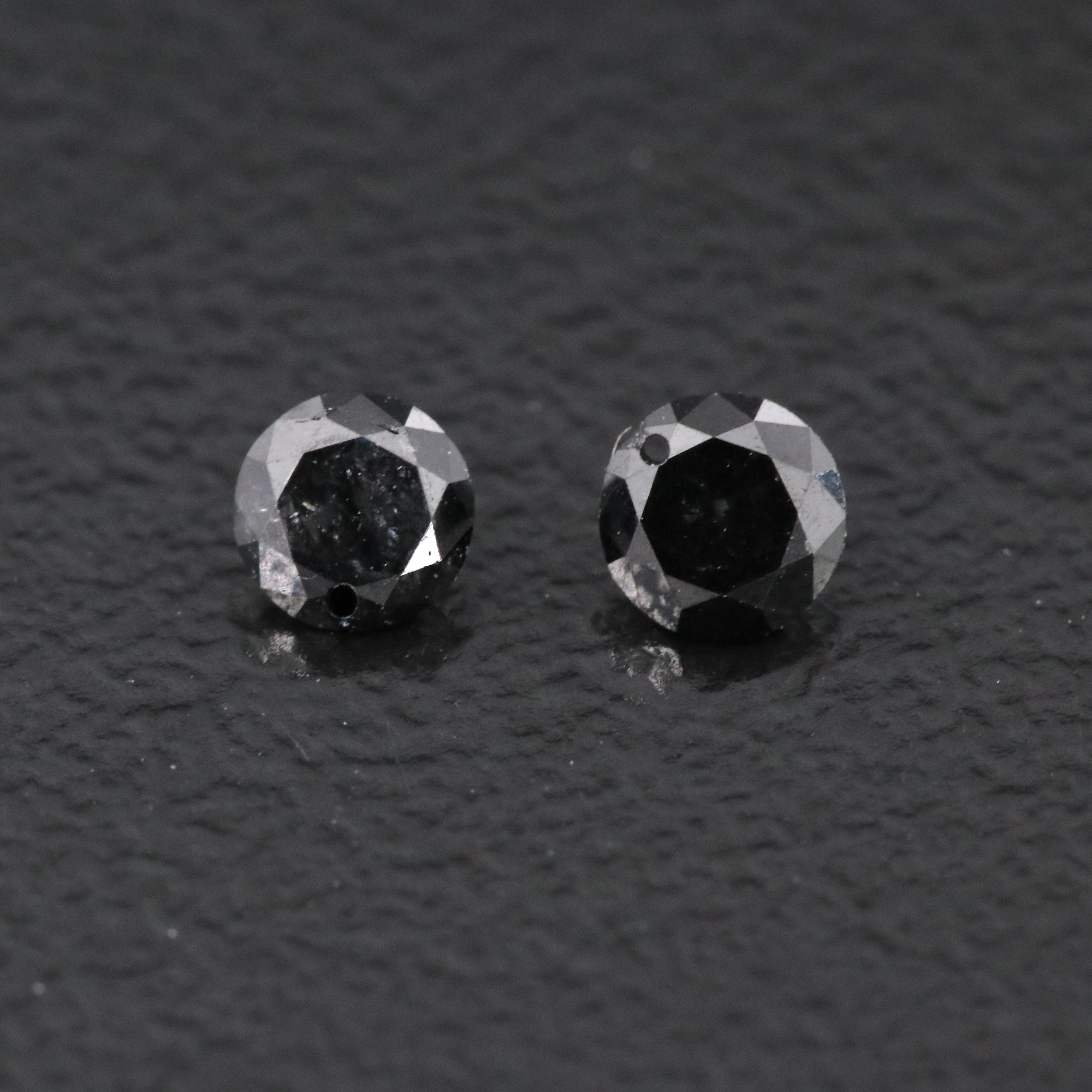 Loose 0.32 CTW Fancy Black Diamond