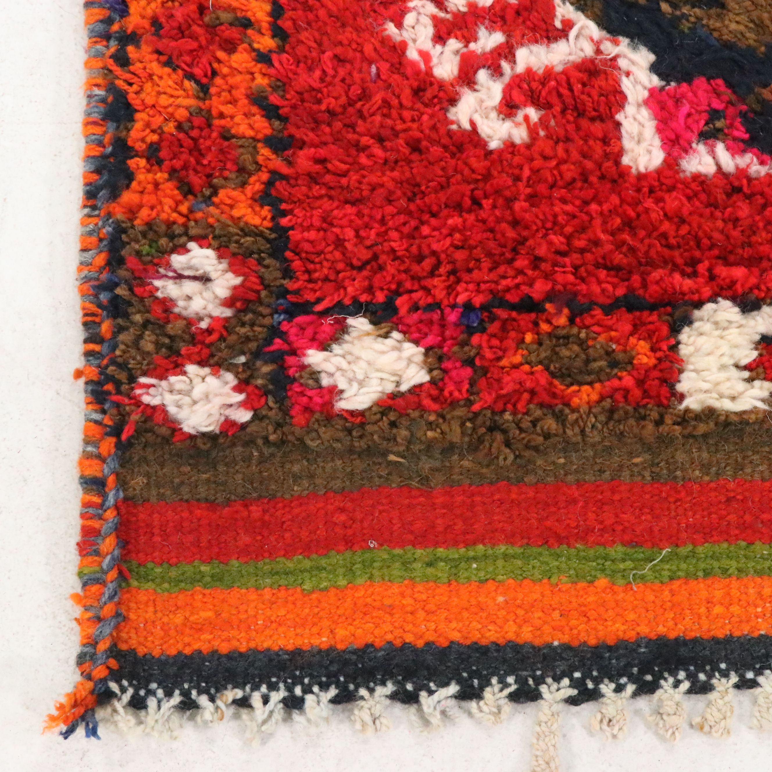 2'11 x 10'11 Hand-Knotted Moroccan Berber Carpet Runner